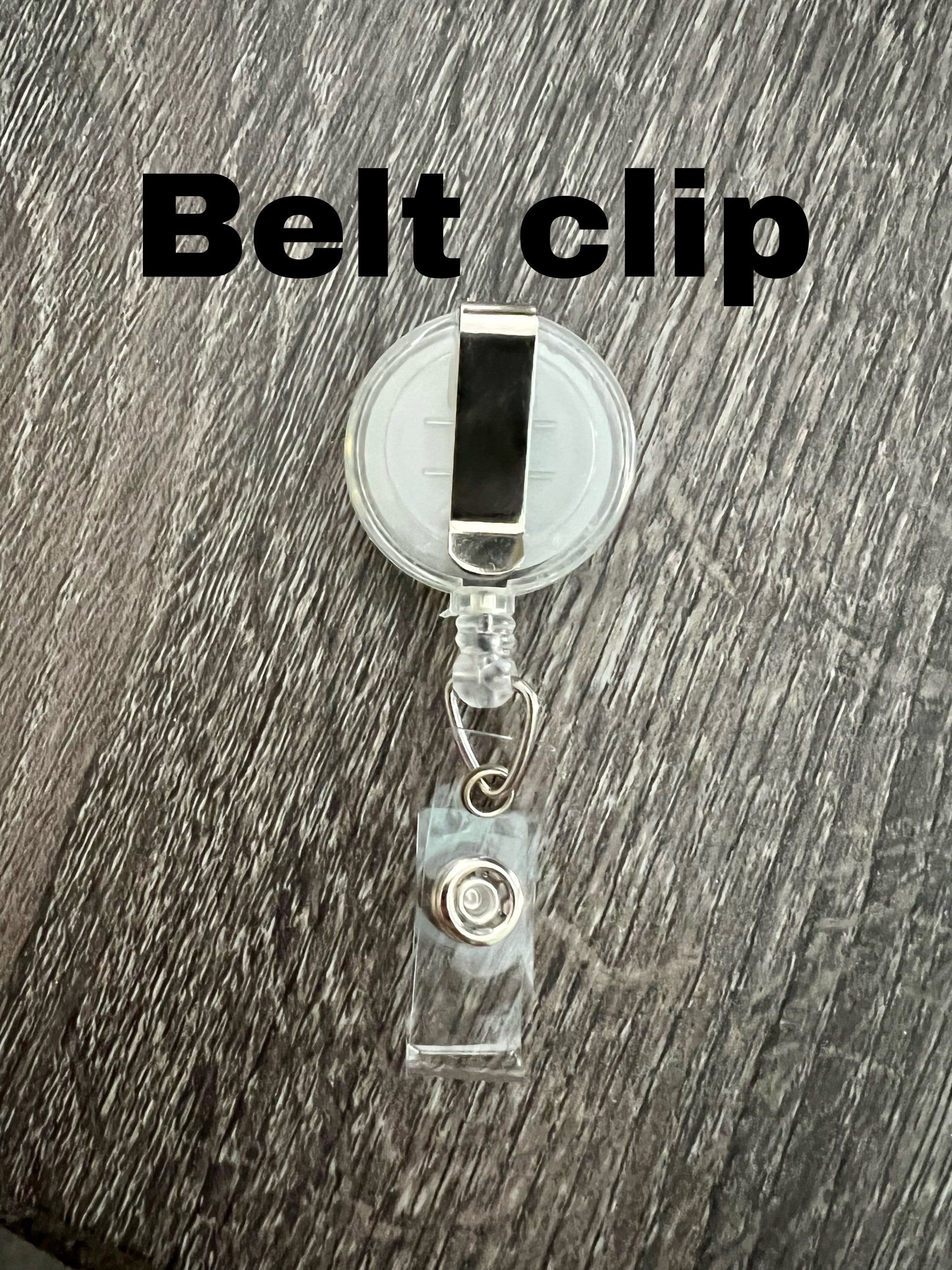 Replacement Badge Reel | 360 Alligator Clip or Belt Clip Option