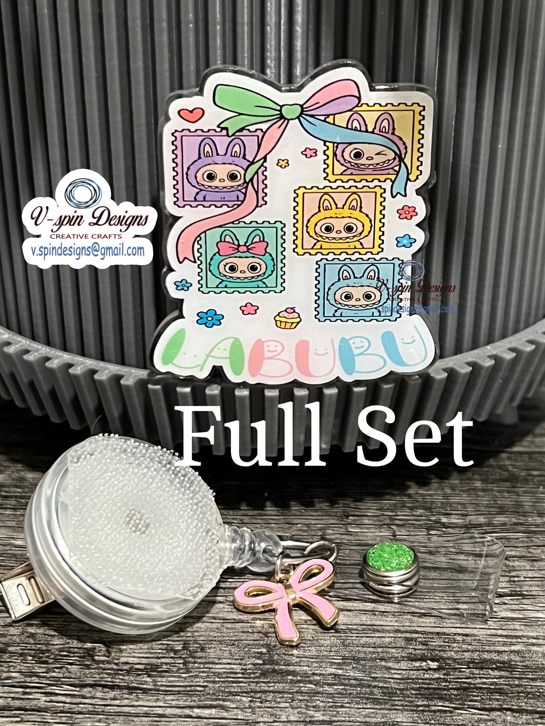 Little Monsters Retractable Badge Reel: Acrylic ID Holder/nurse badge reels/cute badge reels