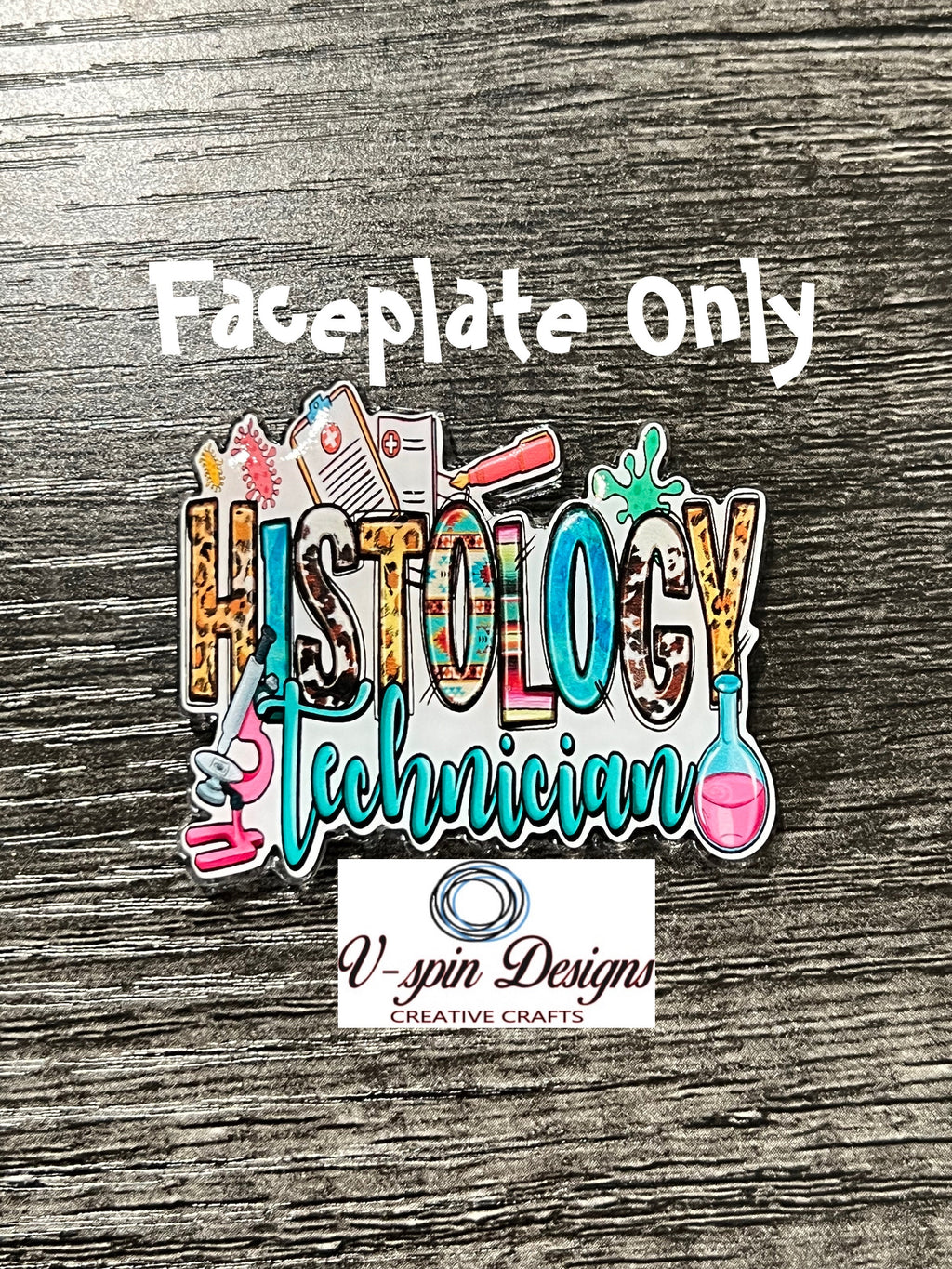 Histology Tech badge reel/ID Holder card holder/nurse/teachers/science badge reels