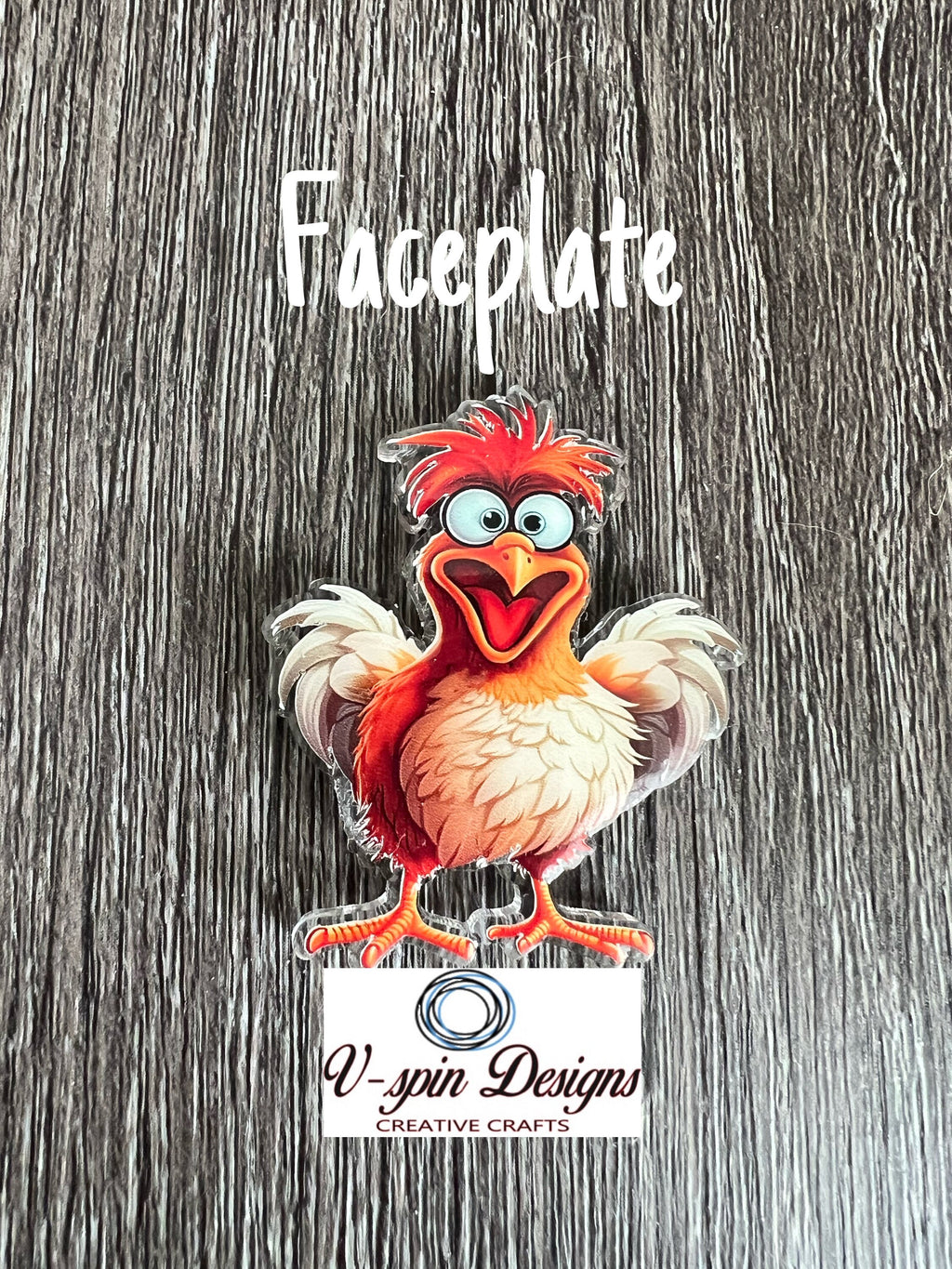 Funny Rooster Badge reel/ID Holder card holder/nurse/teachers/farm/silly