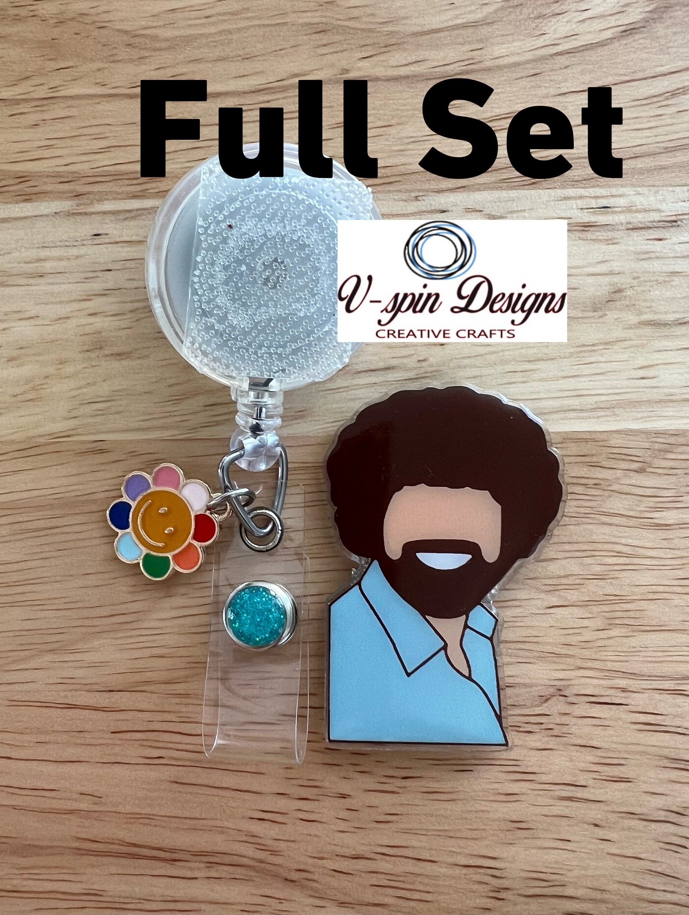 Bob retractable badge reel/ID Holder/card holder/art badge reels/funny badge reels/nurse badge reels