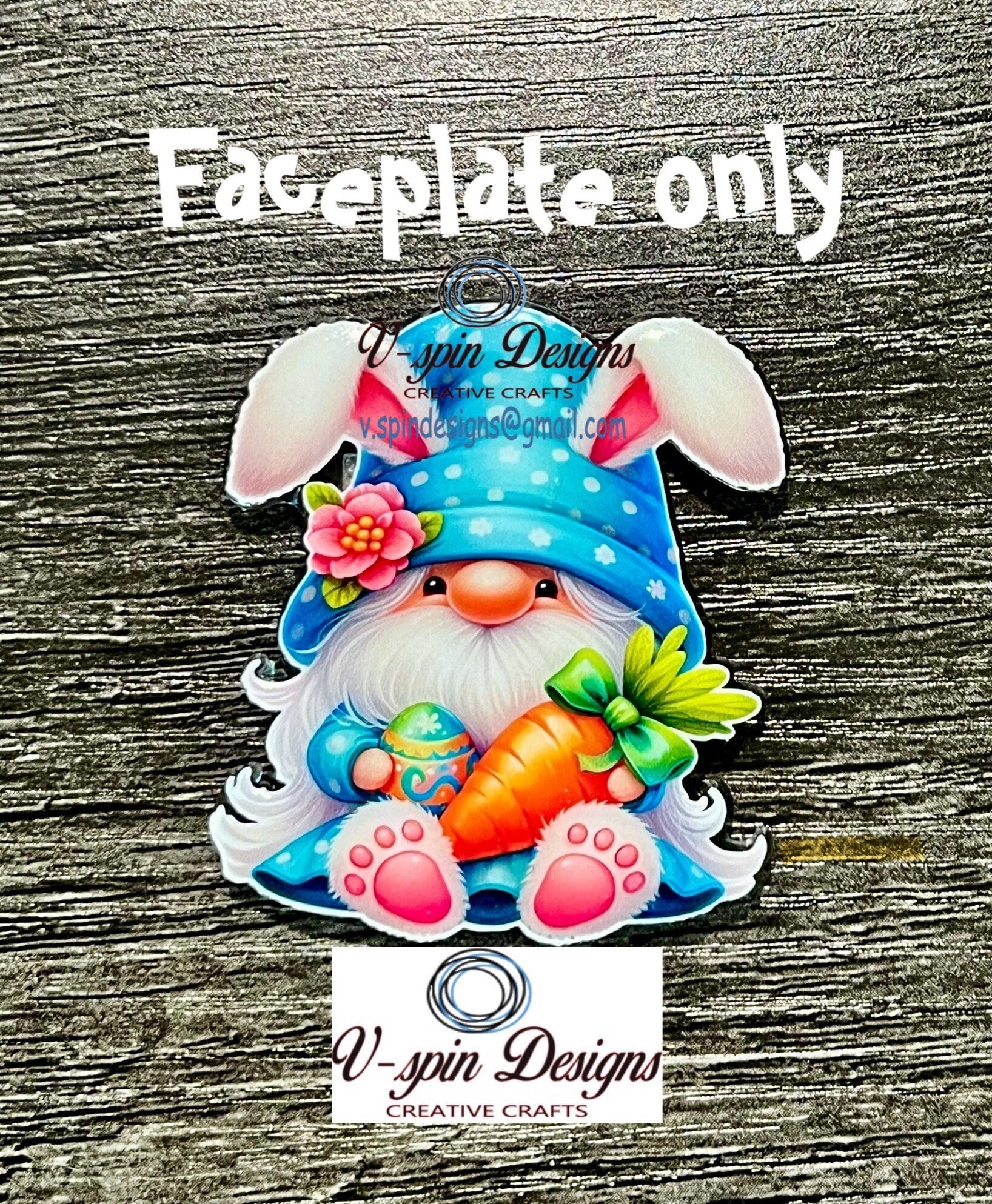 Easter Gnome, badge reel/ID Holder/card holder/teachers/nurses/Easter/gnomes