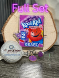 Grape Kool-Aid Badge Reel: Funny badge reels/nurse badge reels/food badge reels