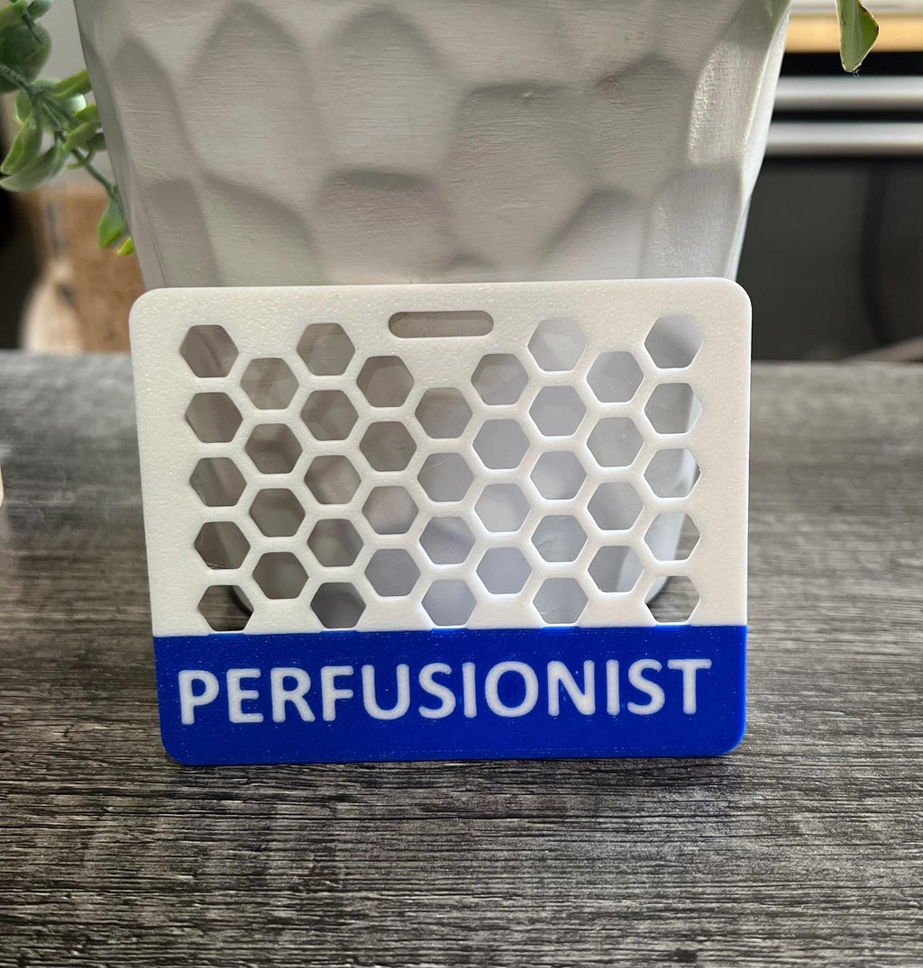 Personalized Nurse Badge Buddy: 3D Printed Honeycomb Design