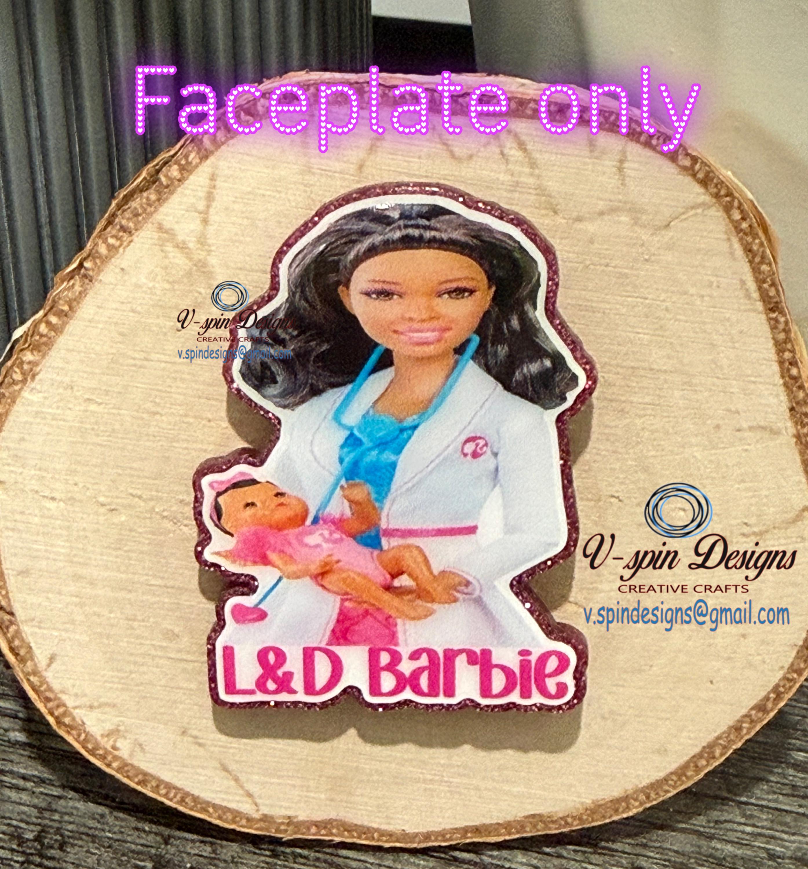 Labor & Delivery Nurse with Baby Badge Reel | Retractable Acrylic ID Holder