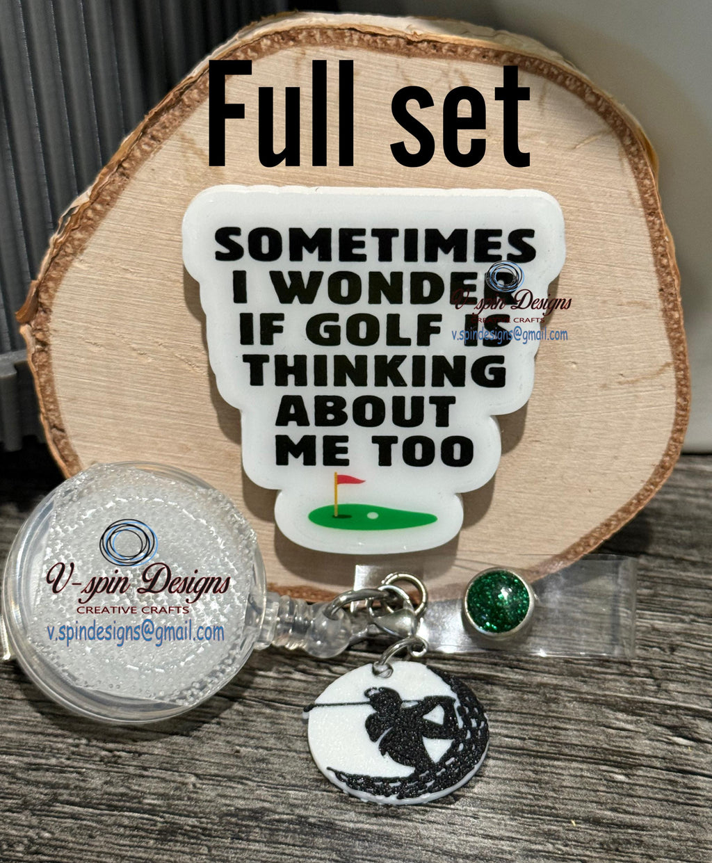Golf Badge reels/ID holder/nurse/card holder/teachers/students/Sports Badge reels