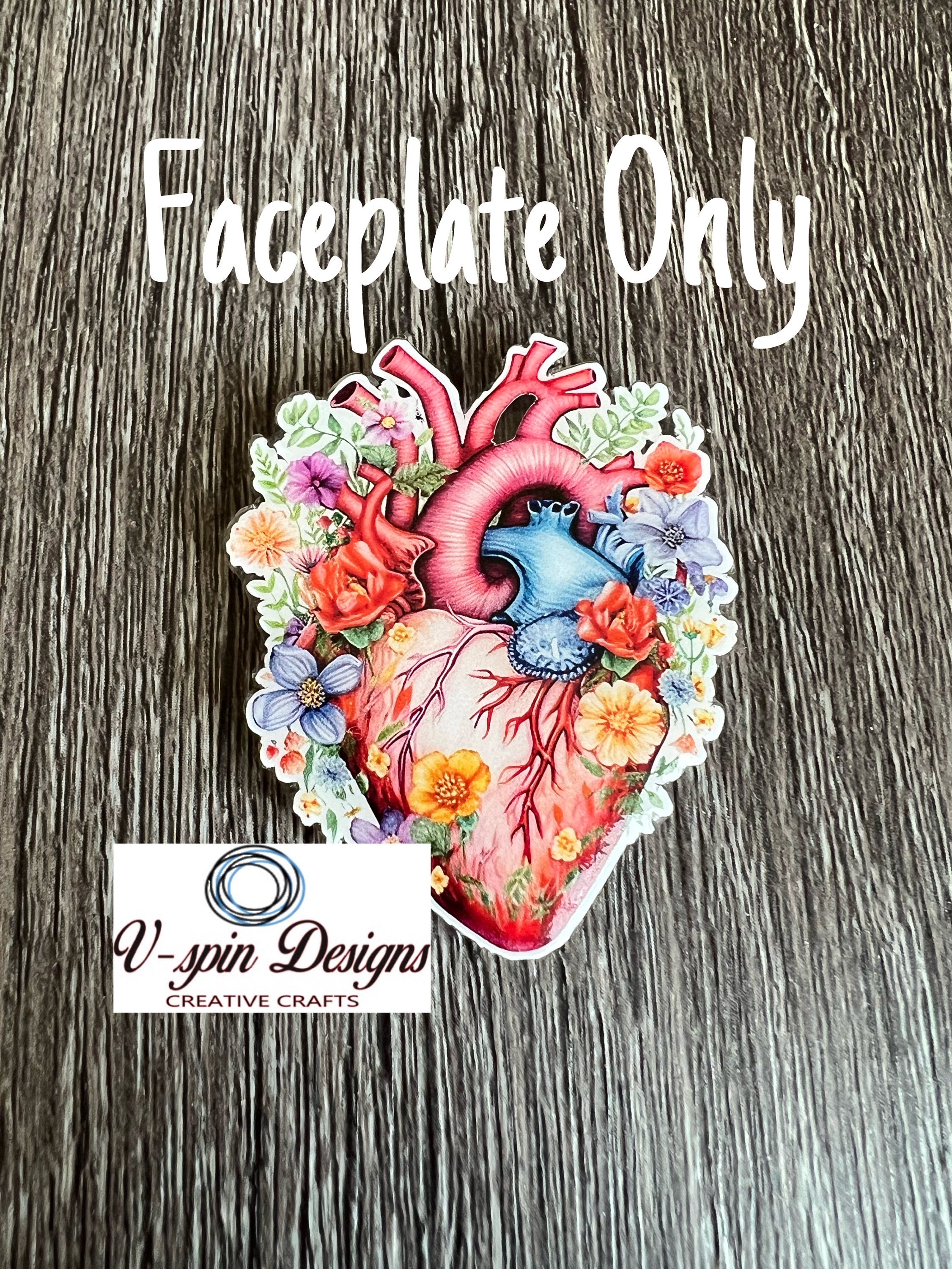 Anatomical Heart badge reel/ID Holder card holder/nurse/cardiology/cardiologist