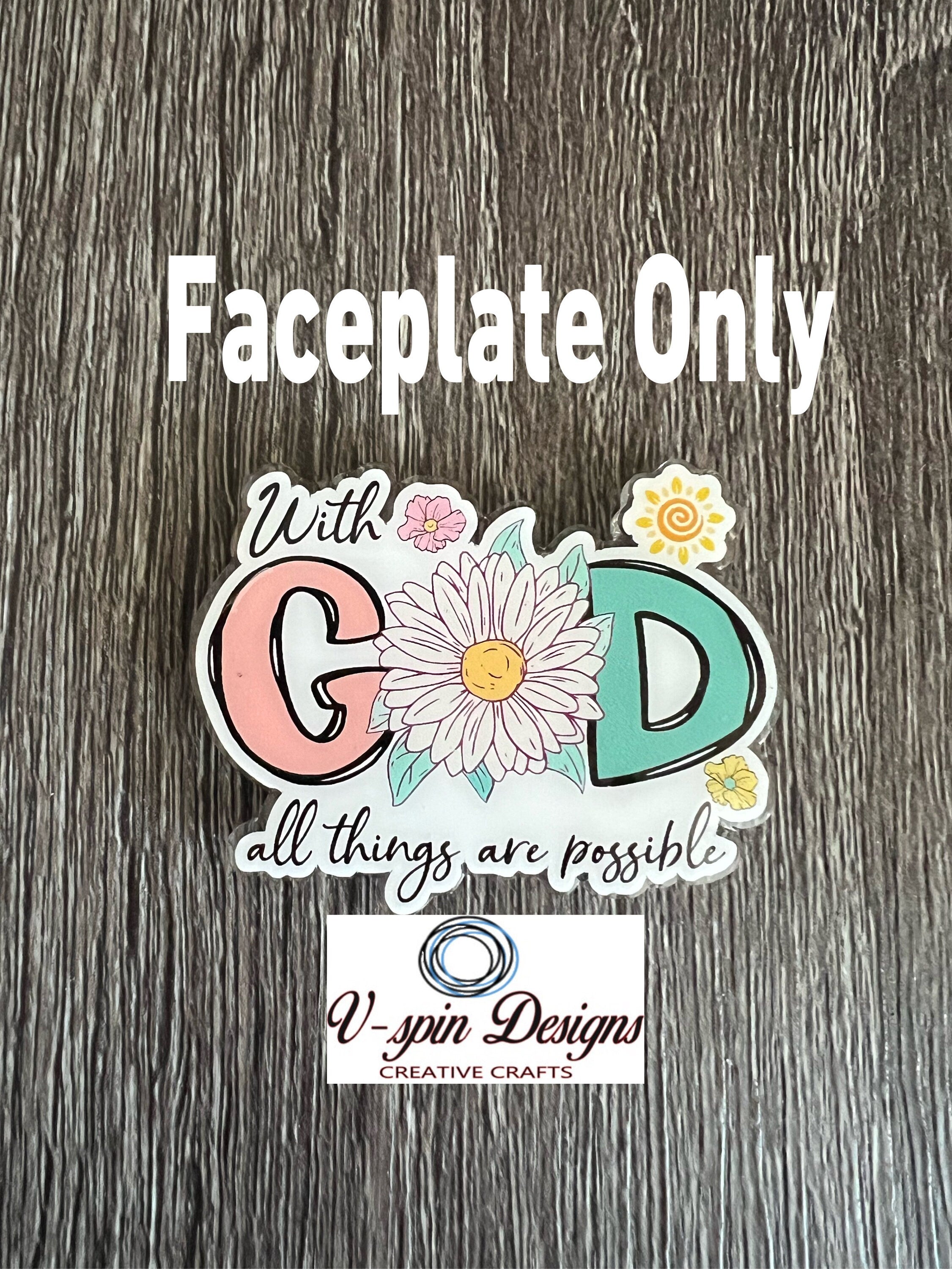 "With God All Things Are Possible" Badge Reel | Inspirational Retractable ID Holder