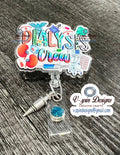 Dialysis Crew badge reel/ID Holder card holder/nurse/kidney badge reels