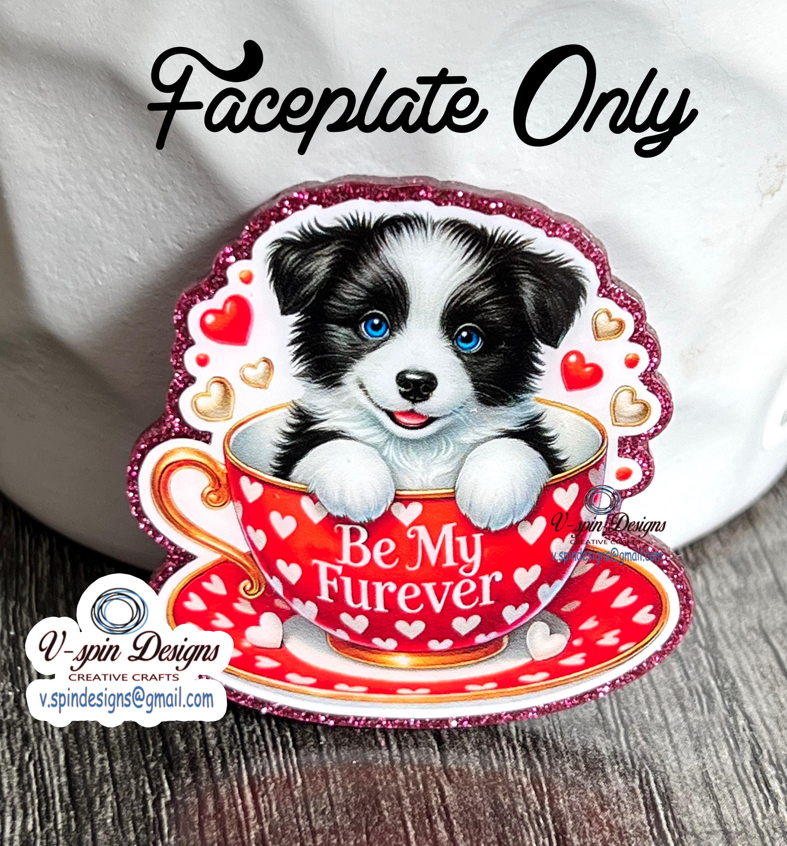Border Collie Cup badge reel/ID Holder/card holder/teachers/nurses/dog badge reels