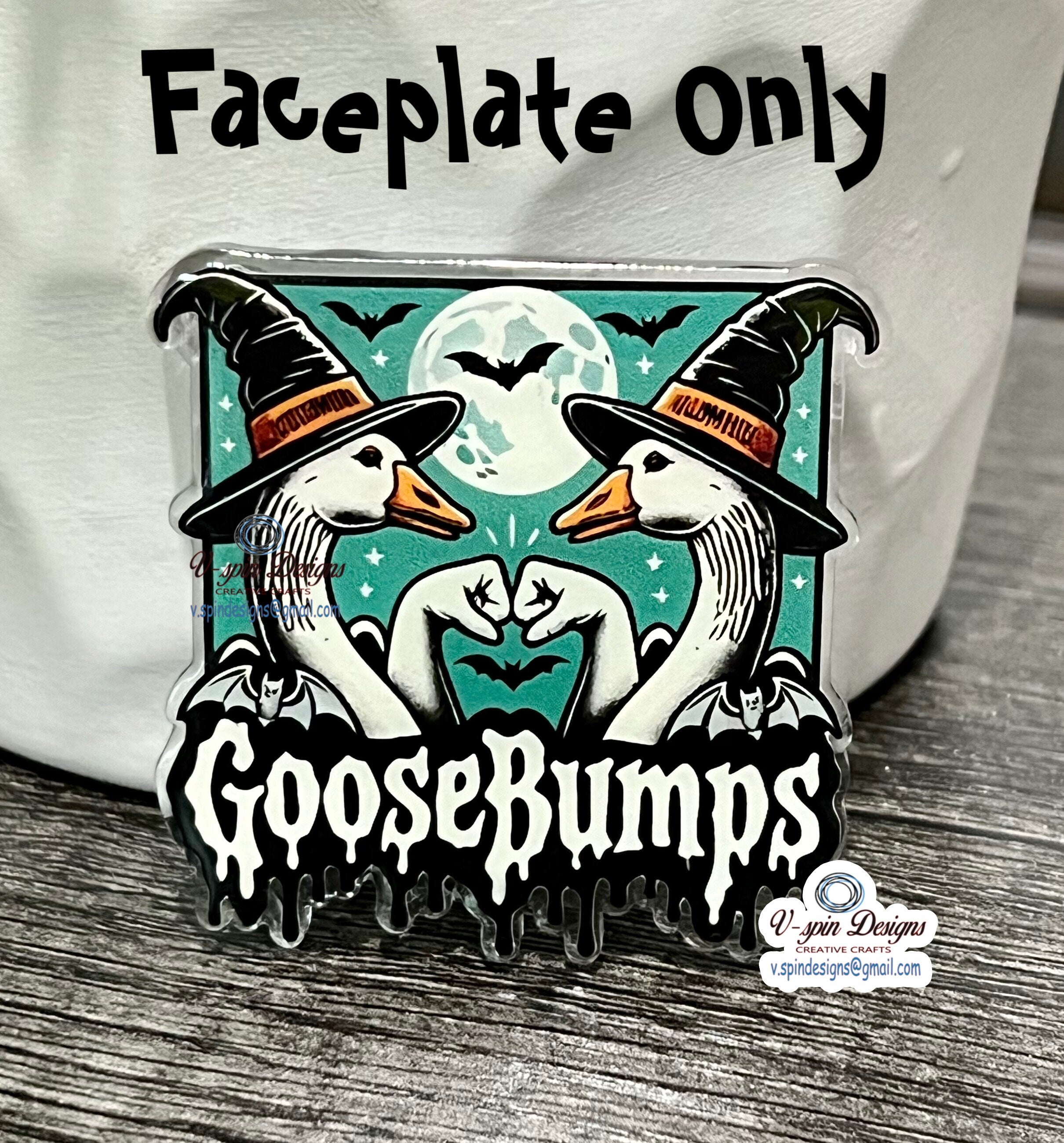 Goosebumps Badge Reel | Halloween Book Lover Retractable Acrylic ID Holder