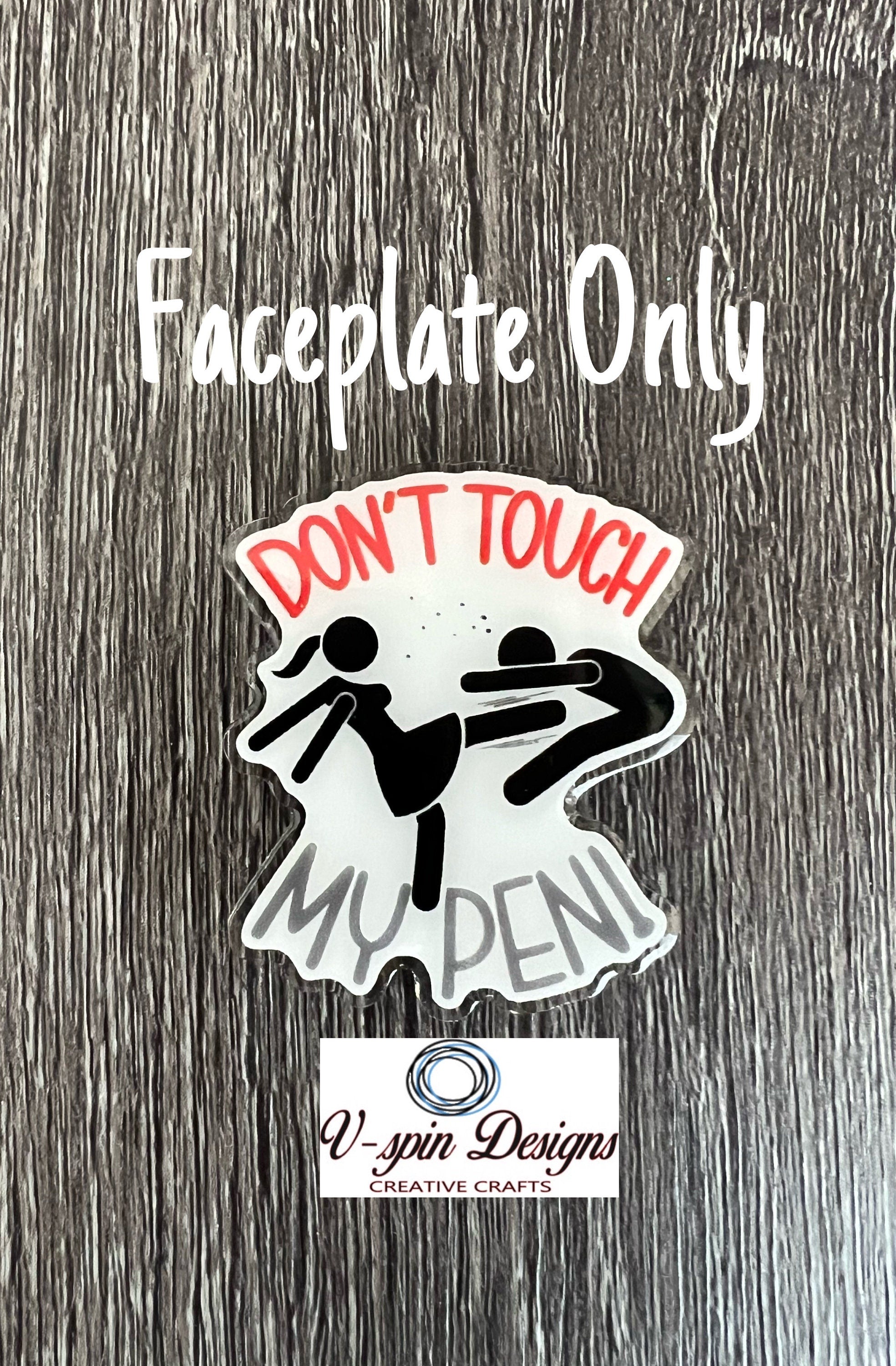 Don’t Touch My Pen Badge reel/ID Holder card holder/nurse/teachers/funny badge reels