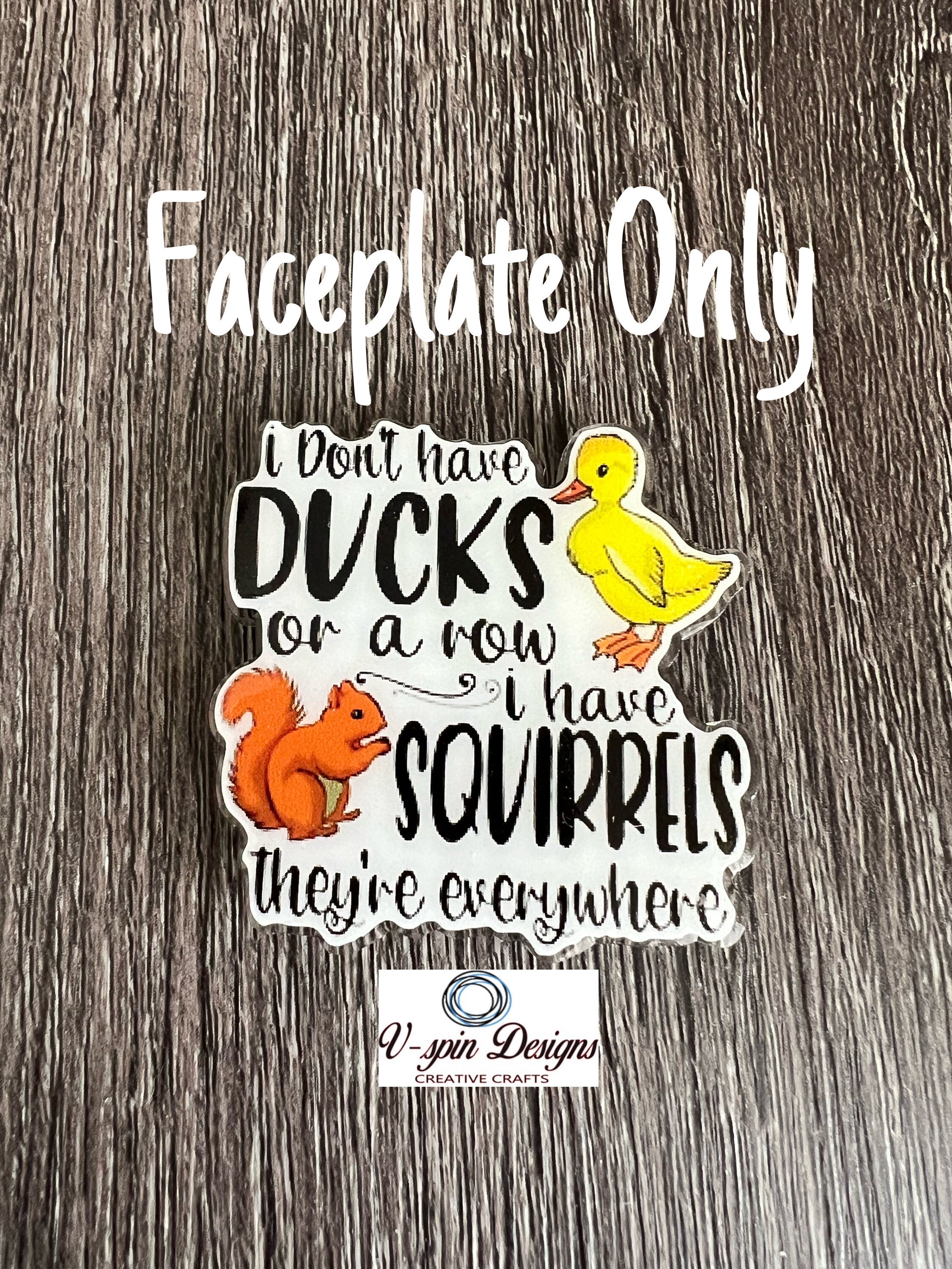 Ducks in a Row Badge reel/ID Holder card holder/nurse/teachers/funny duck badge reels