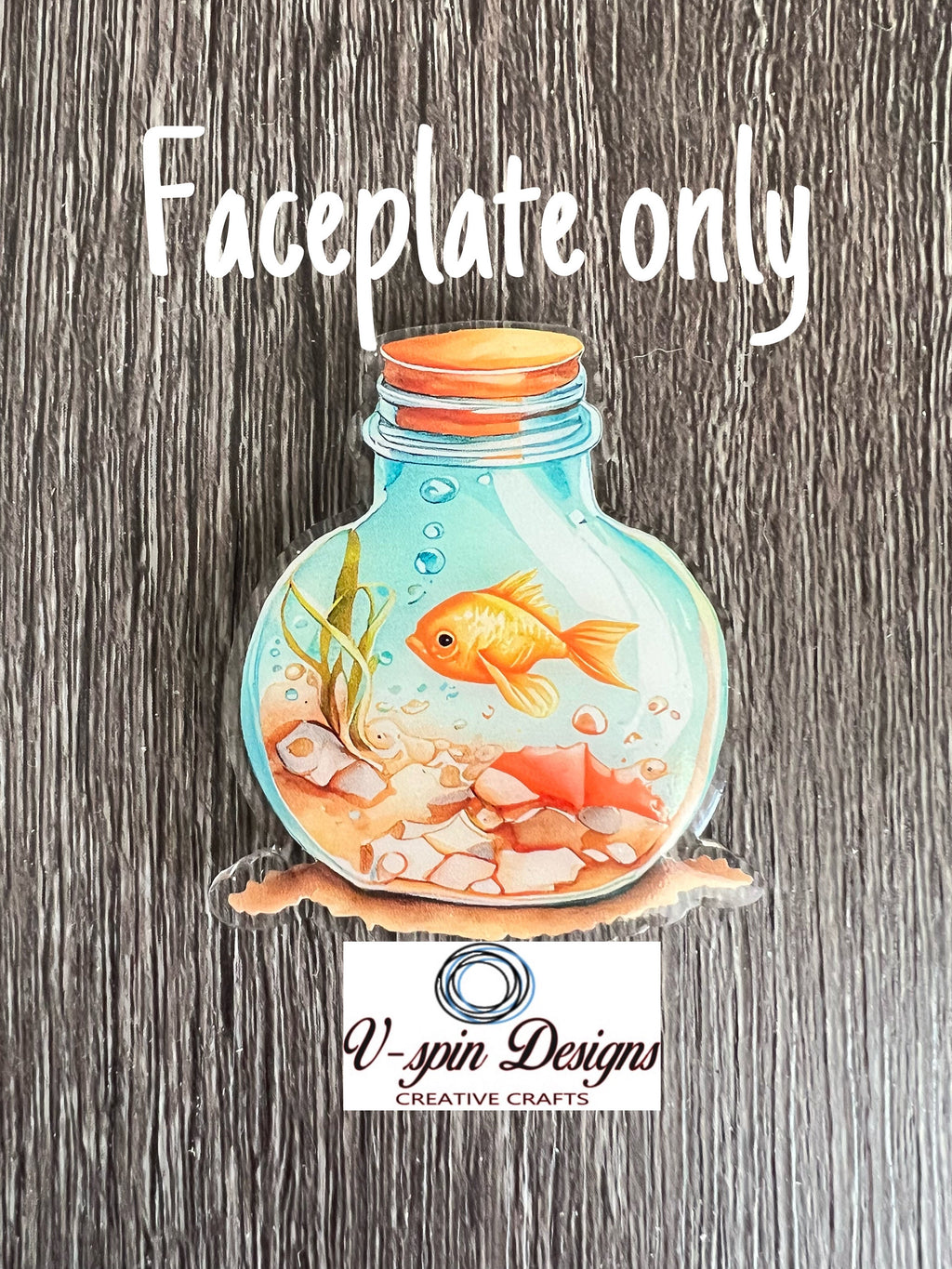 Goldfish in-a bottle retractable badge reel/ID holder/nurse/card holder/teachers/students/fish
