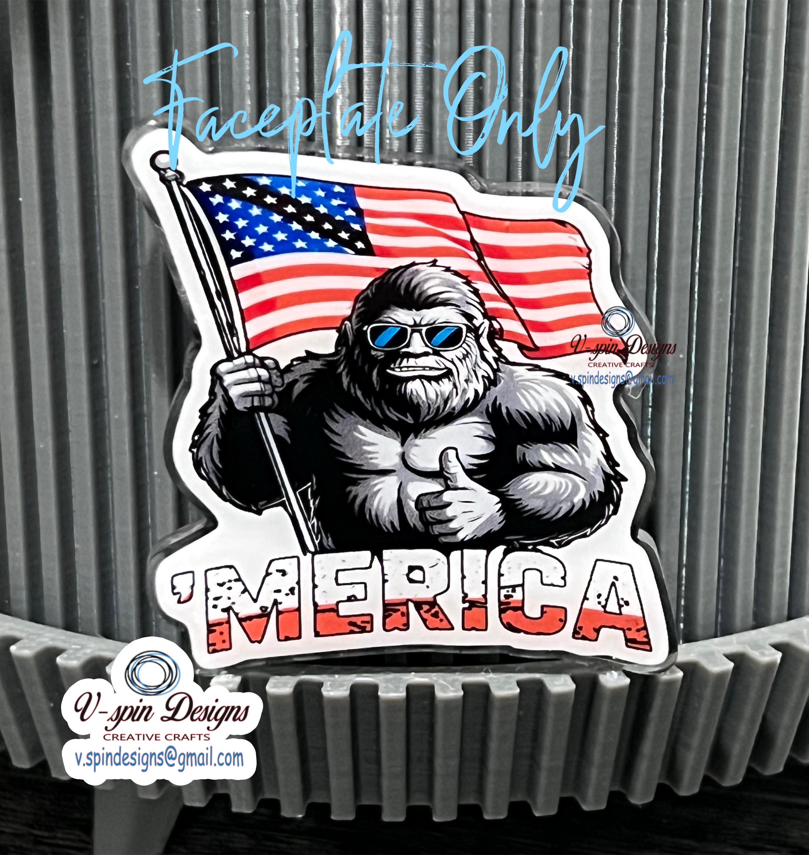 Merica Sasquatch/Bigfoot, badge reel/ID Holde/VA badge reels