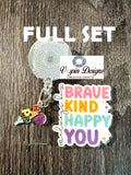 "Always Be" Inspirational Badge Reel | Retractable Acrylic ID Holder