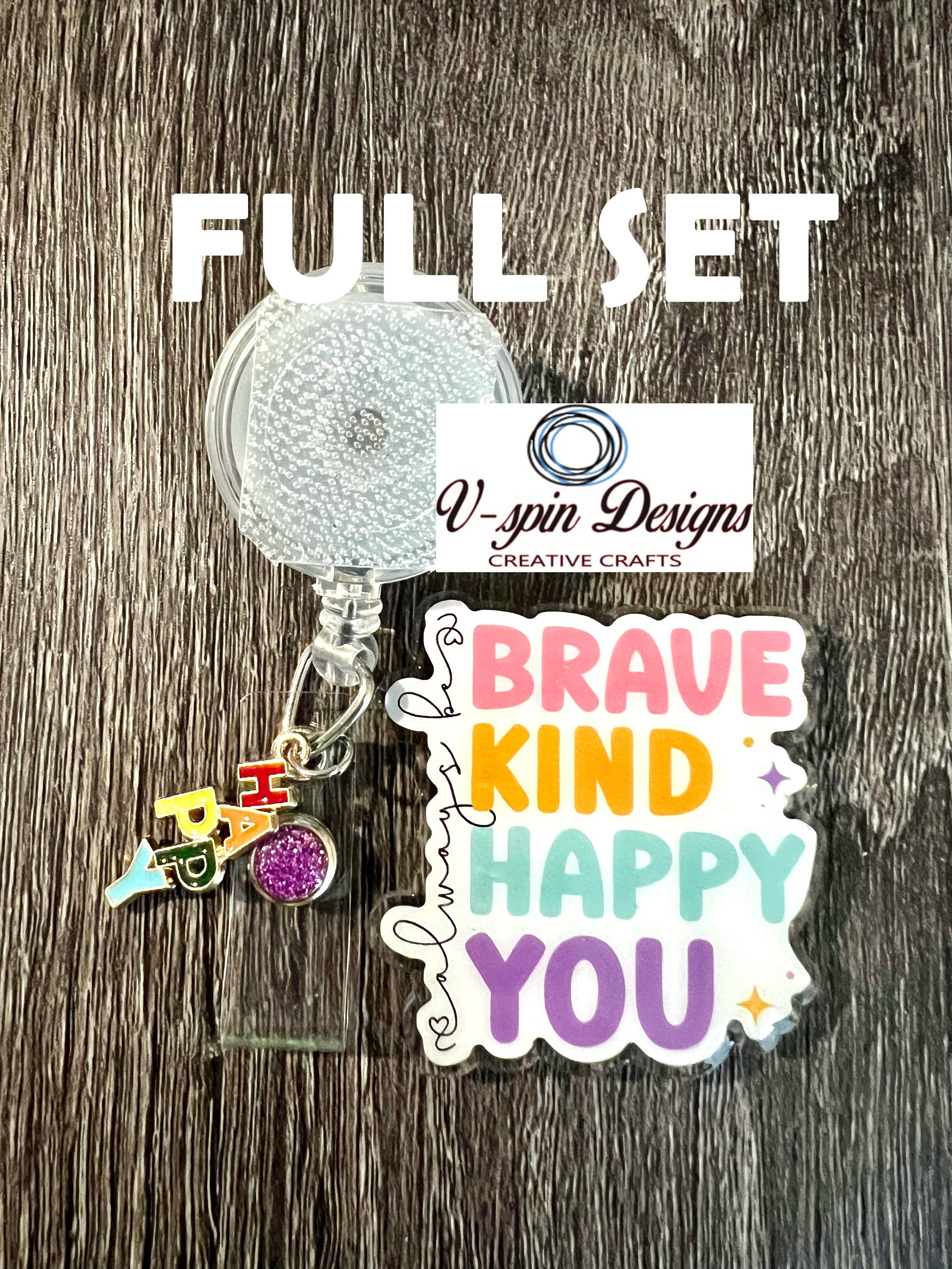 "Always Be" Inspirational Badge Reel | Retractable Acrylic ID Holder