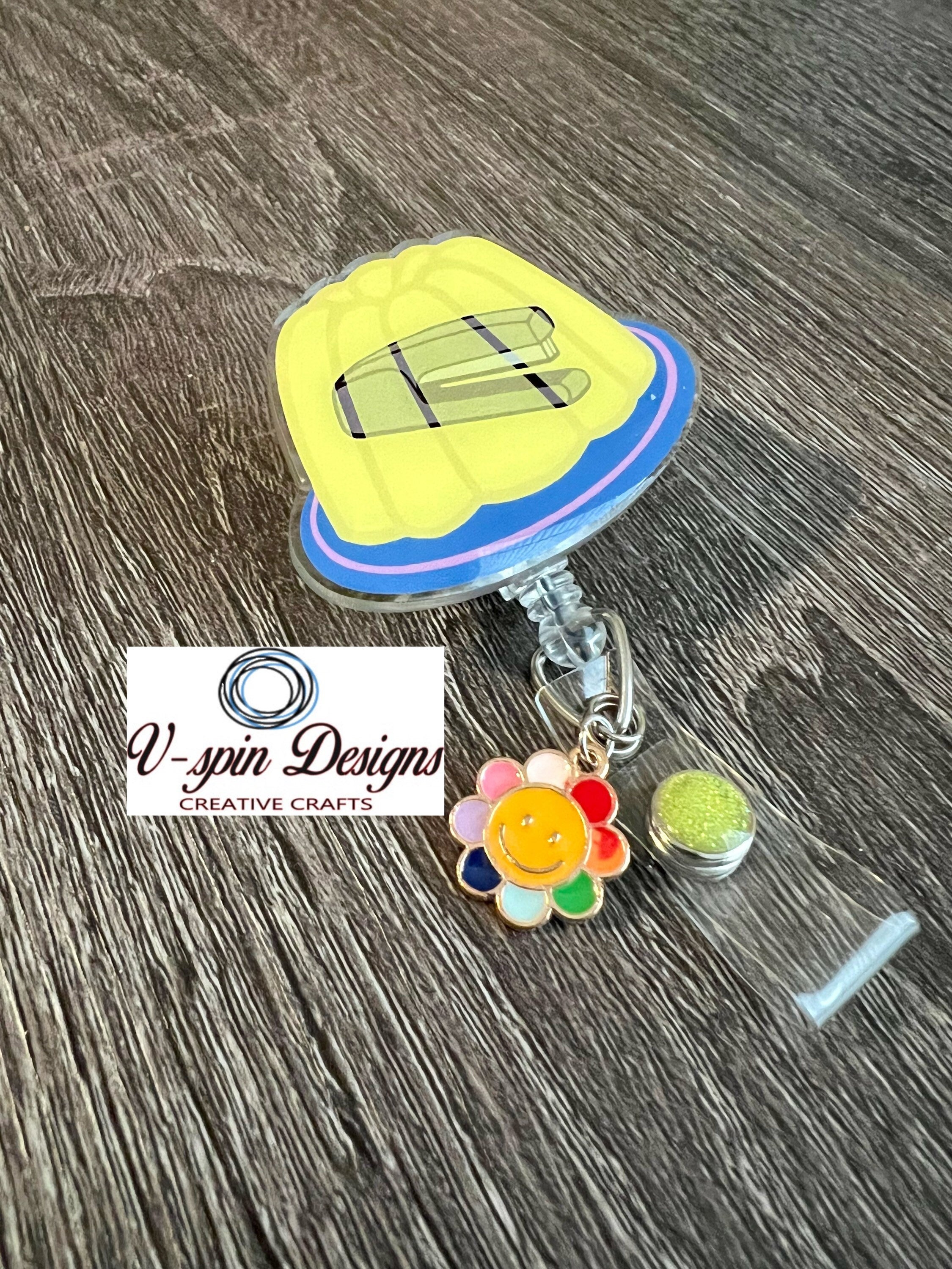 Jello mold fun badge reel/ID Holders/nurses/students/office