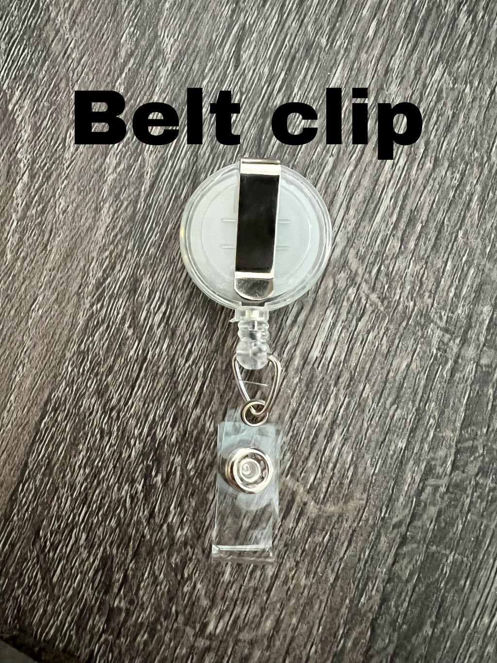 Mystery Van Badge Reel | Retractable Acrylic ID Holder