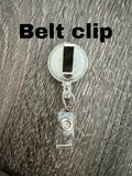 Mystery Van Badge Reel | Retractable Acrylic ID Holder