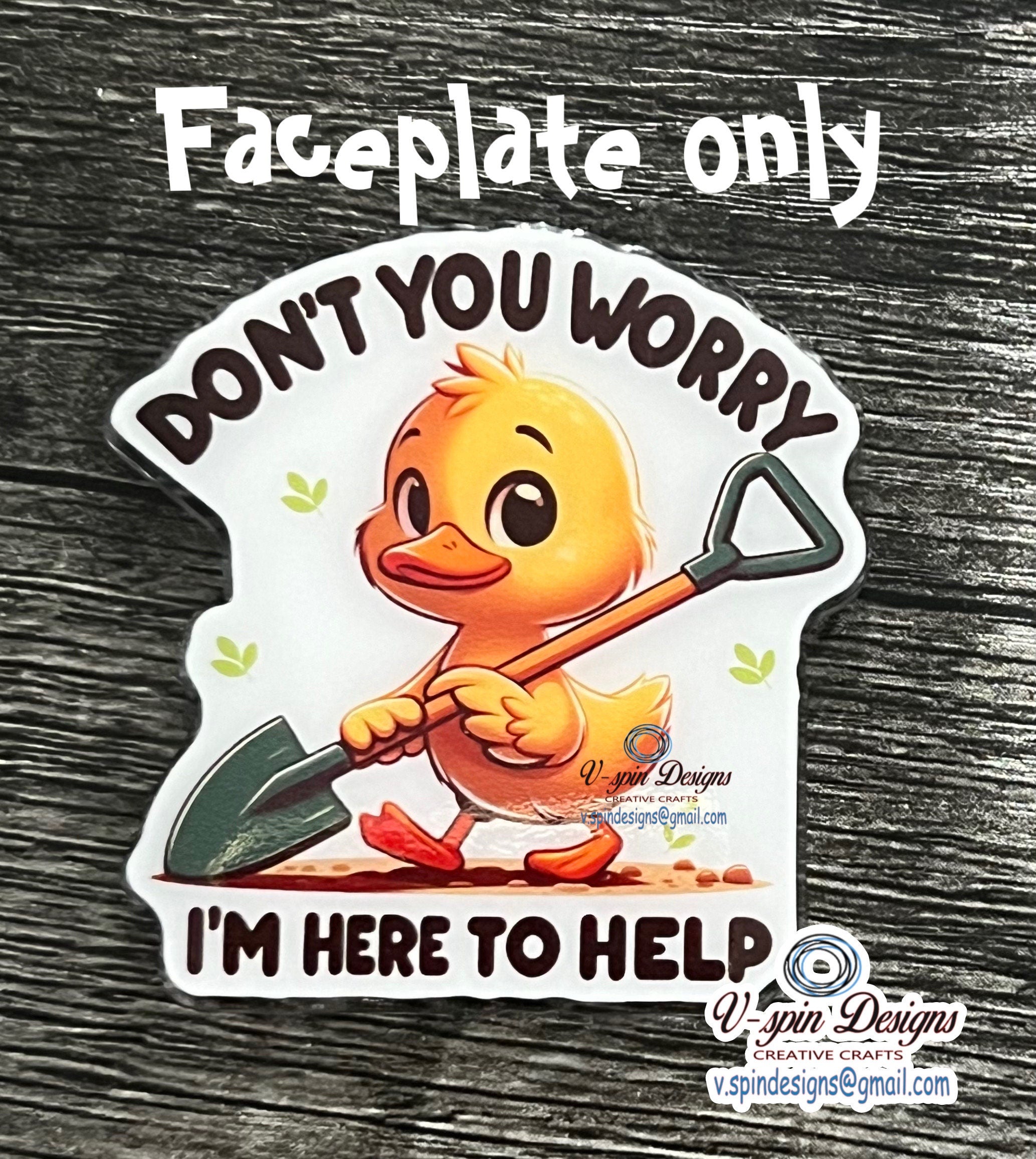 "Don't Worry, I'm Here to Help" Duck Badge Reel | Funny Retractable ID Holder