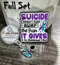 "Suicide Doesn't Take Away the Pain" Prevention Badge Reel | Awareness ID Holder