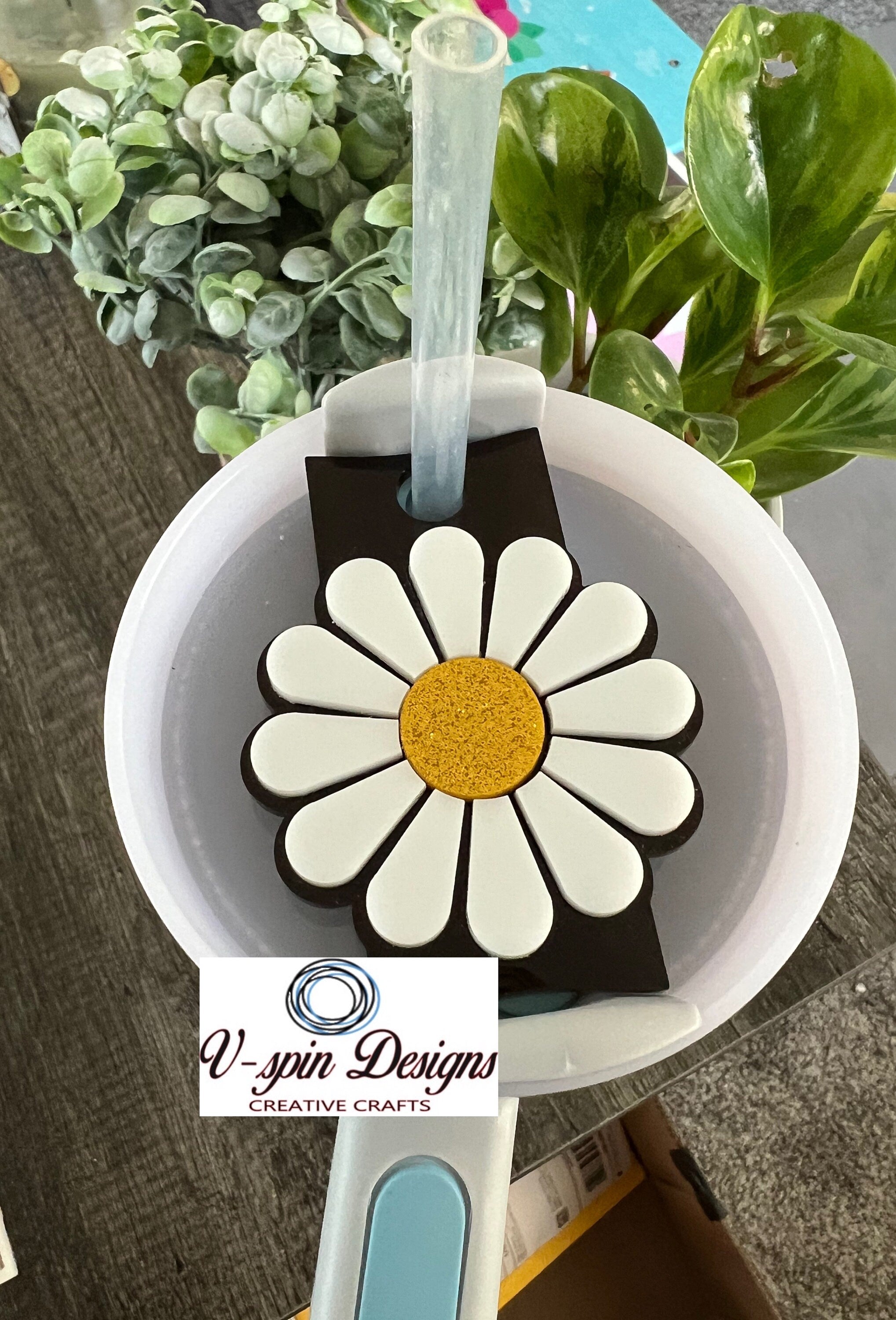 Daisy Tumbler Tag | Stanley Cup Topper for 20oz, 30oz & 40oz