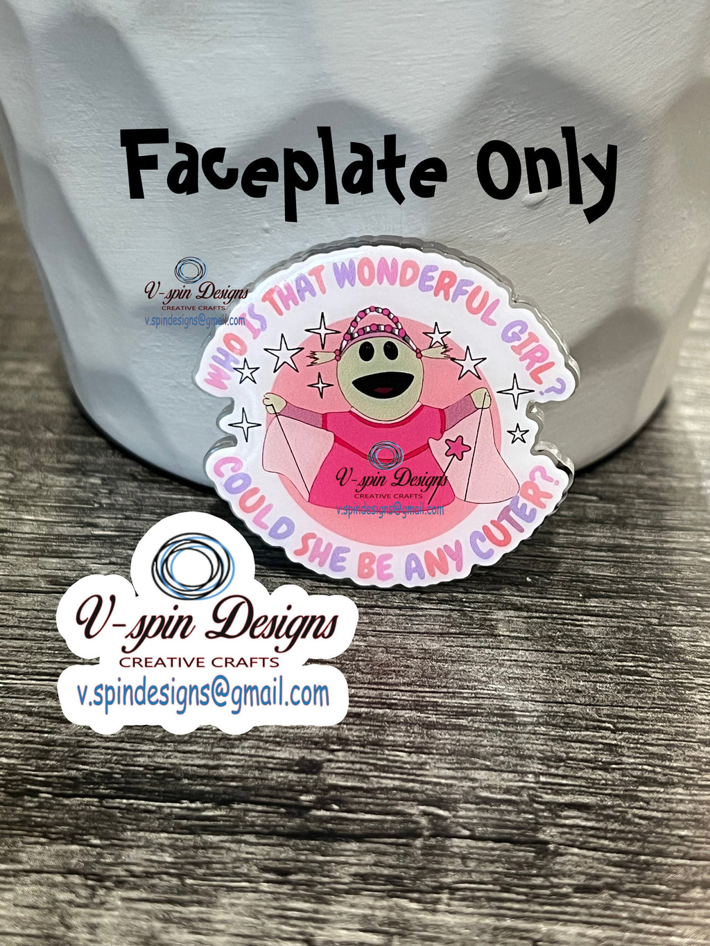 Wonderful Girl Badge Reel - Funny ID Holder for Nurse/Teacher
