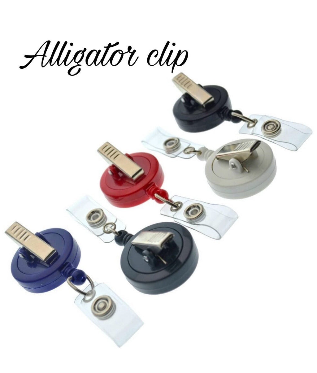 Salsa and Chip, retractable badge reel/ID holder/nurse/card holder/teachers/students