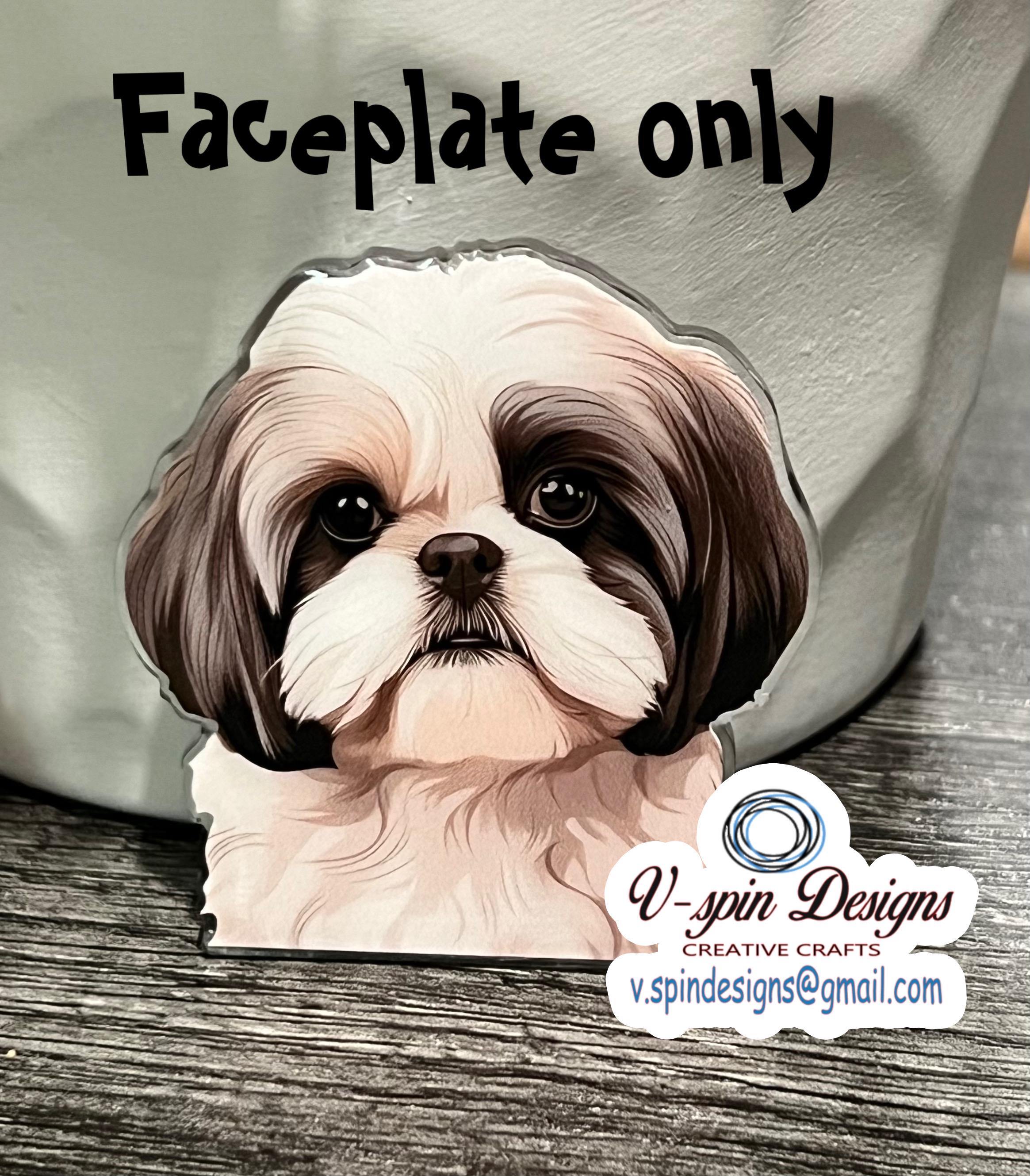 Shih Tzu Dog Badge Reel | Retractable Acrylic ID Holder