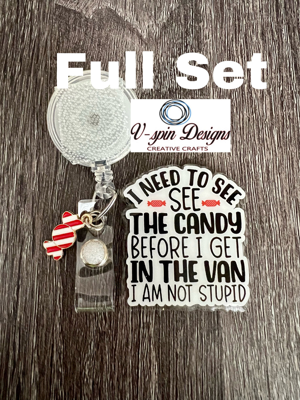 Need to see the Candy Badge reel/ID Holder card holder/nurse/teachers/funny badge reels