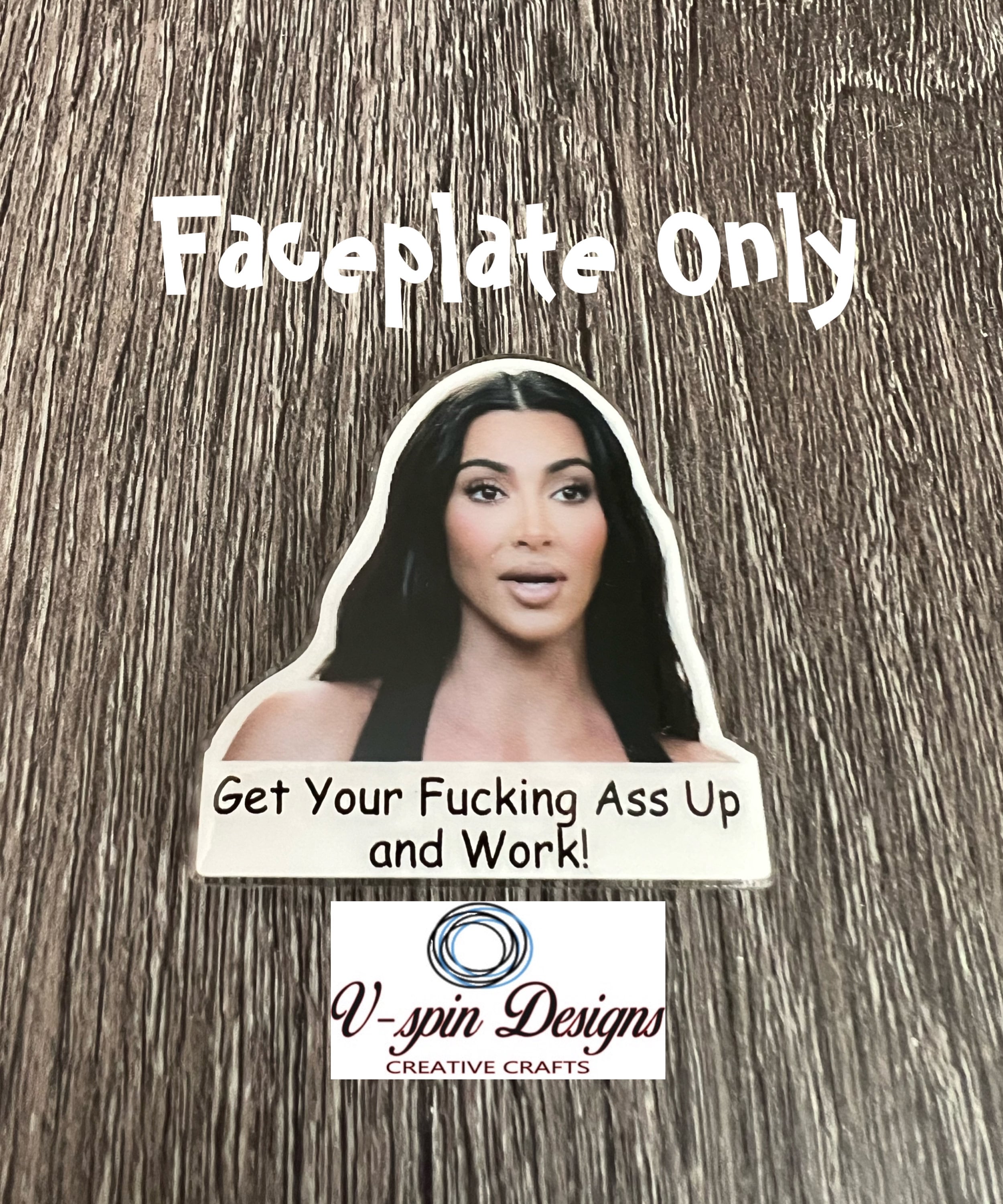 Funny “Get off your — and work” Badge reel/ID Holder card holder/nurse/teachers/fun/silly/memes