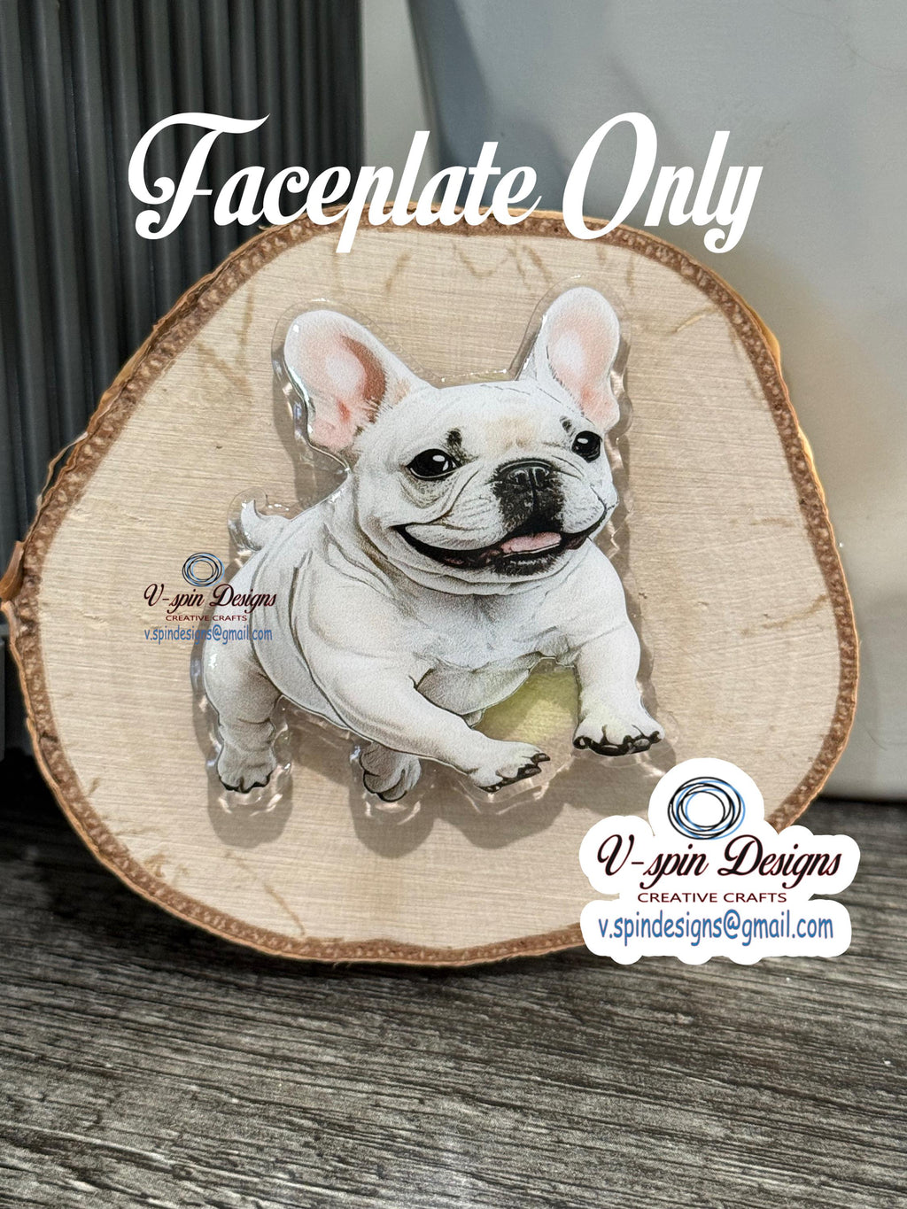 French Bulldog Badge Reel | Retractable Acrylic ID Holder for Frenchie Lovers