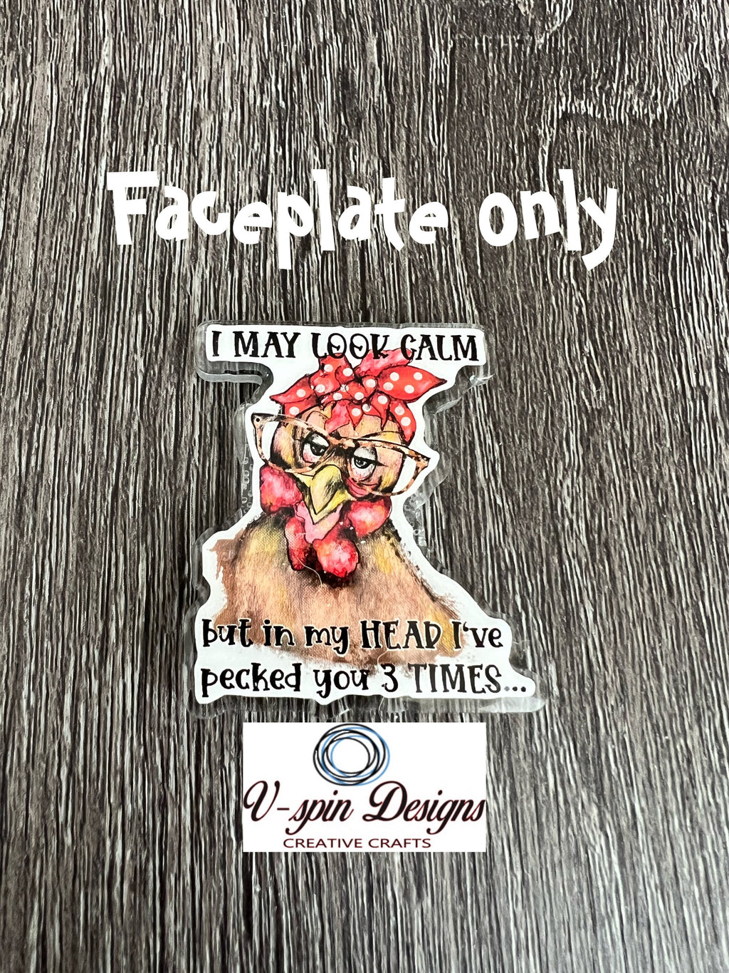 Funny Chicken Badge Reel, Teacher ID Holder, Nurse Gift
