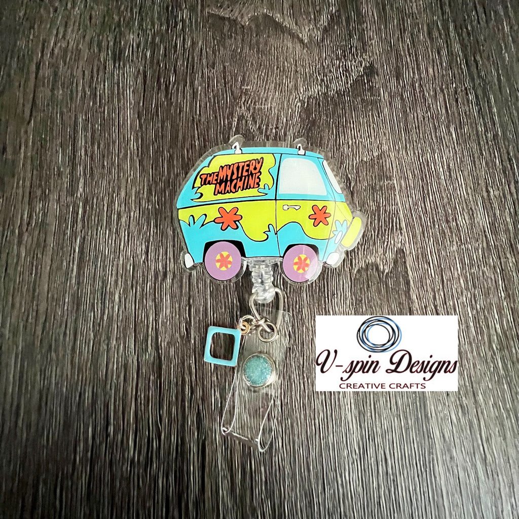 van badge reel/ID Holder/nurses/teachers/students/cartoon badge reels
