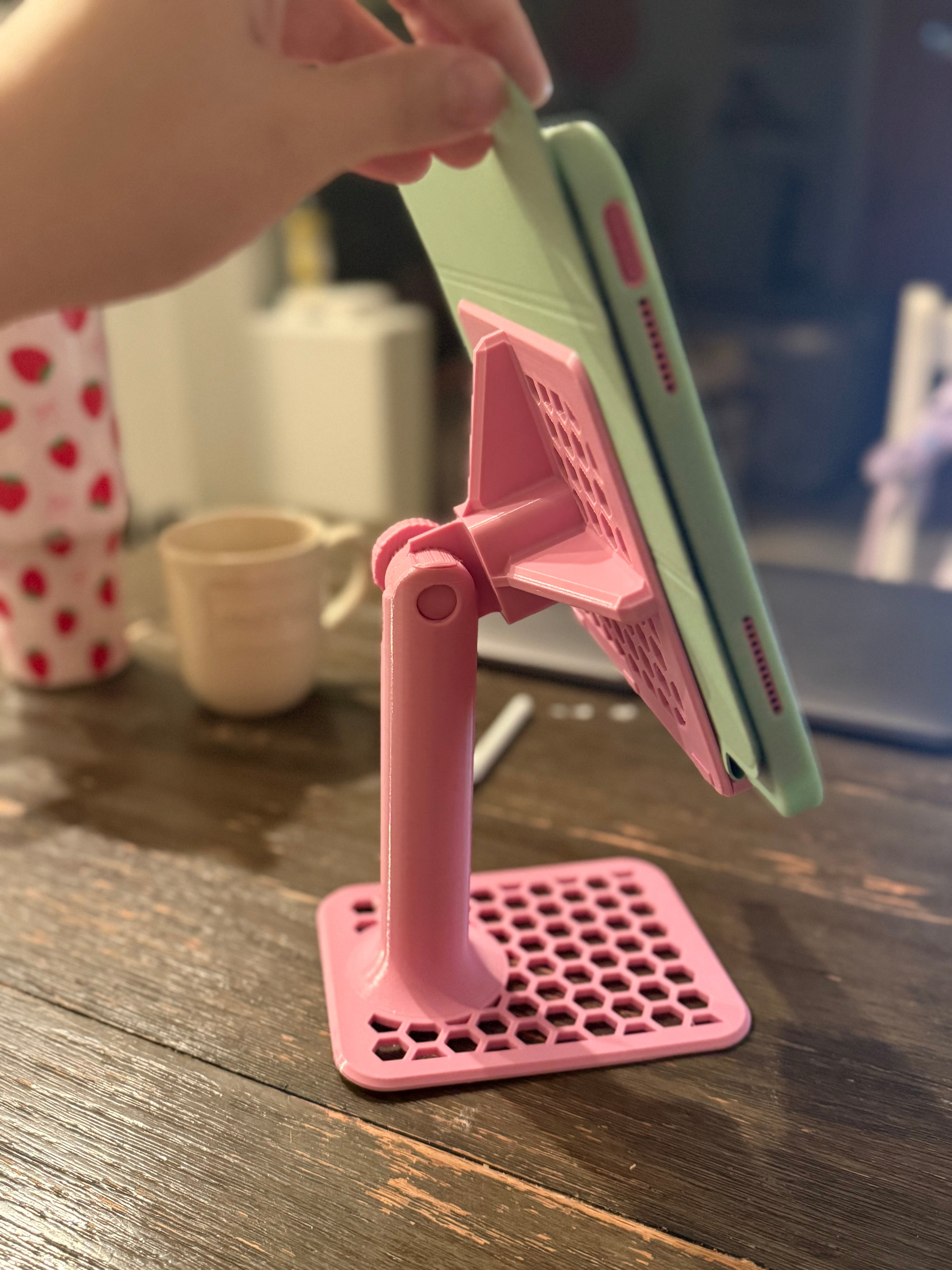 Ergonomic iPad Stand – Adjustable Tablet Holder for School, Home & Office