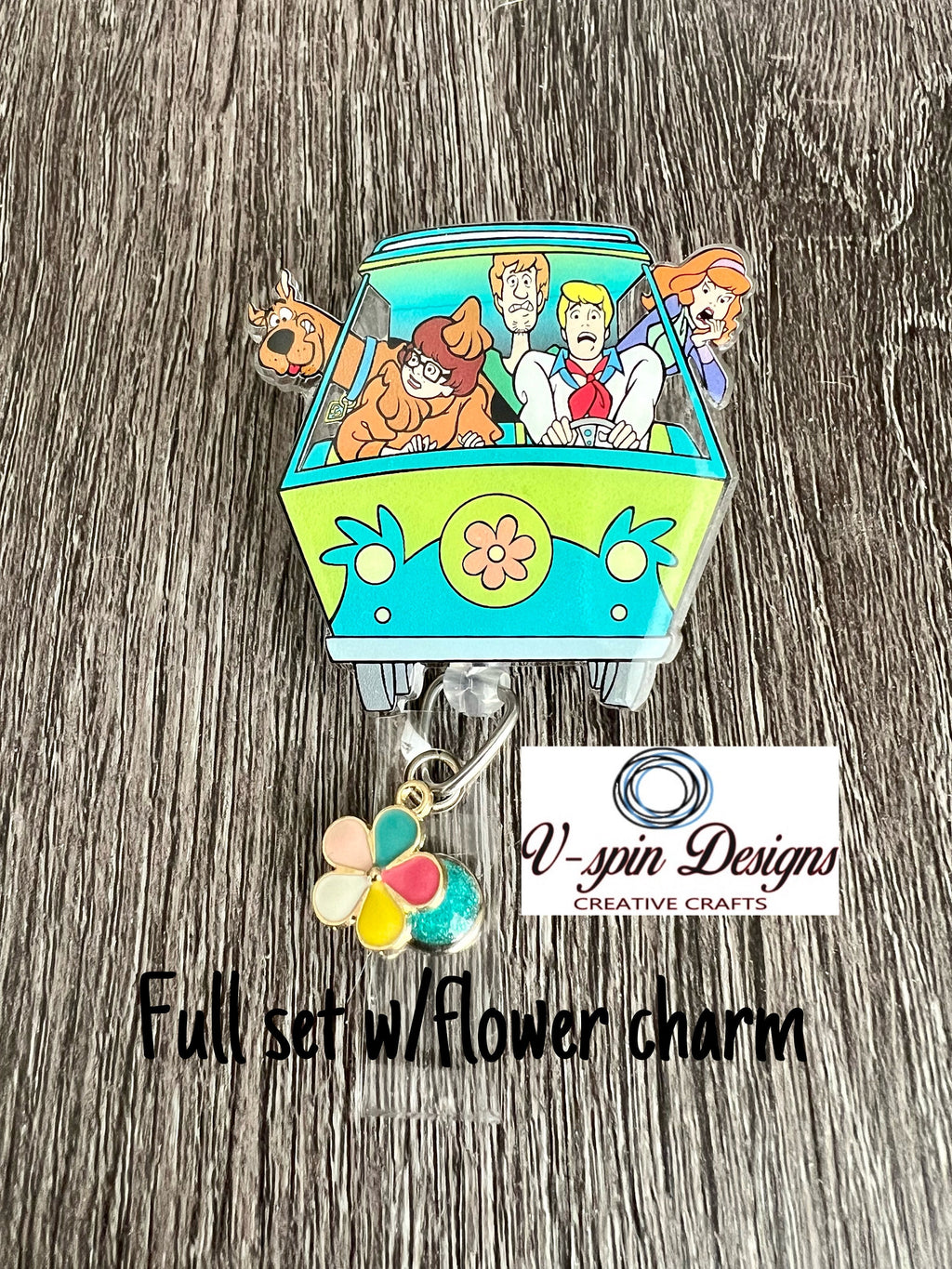 Mystery Van Badge Reel | Retractable Acrylic ID Holder