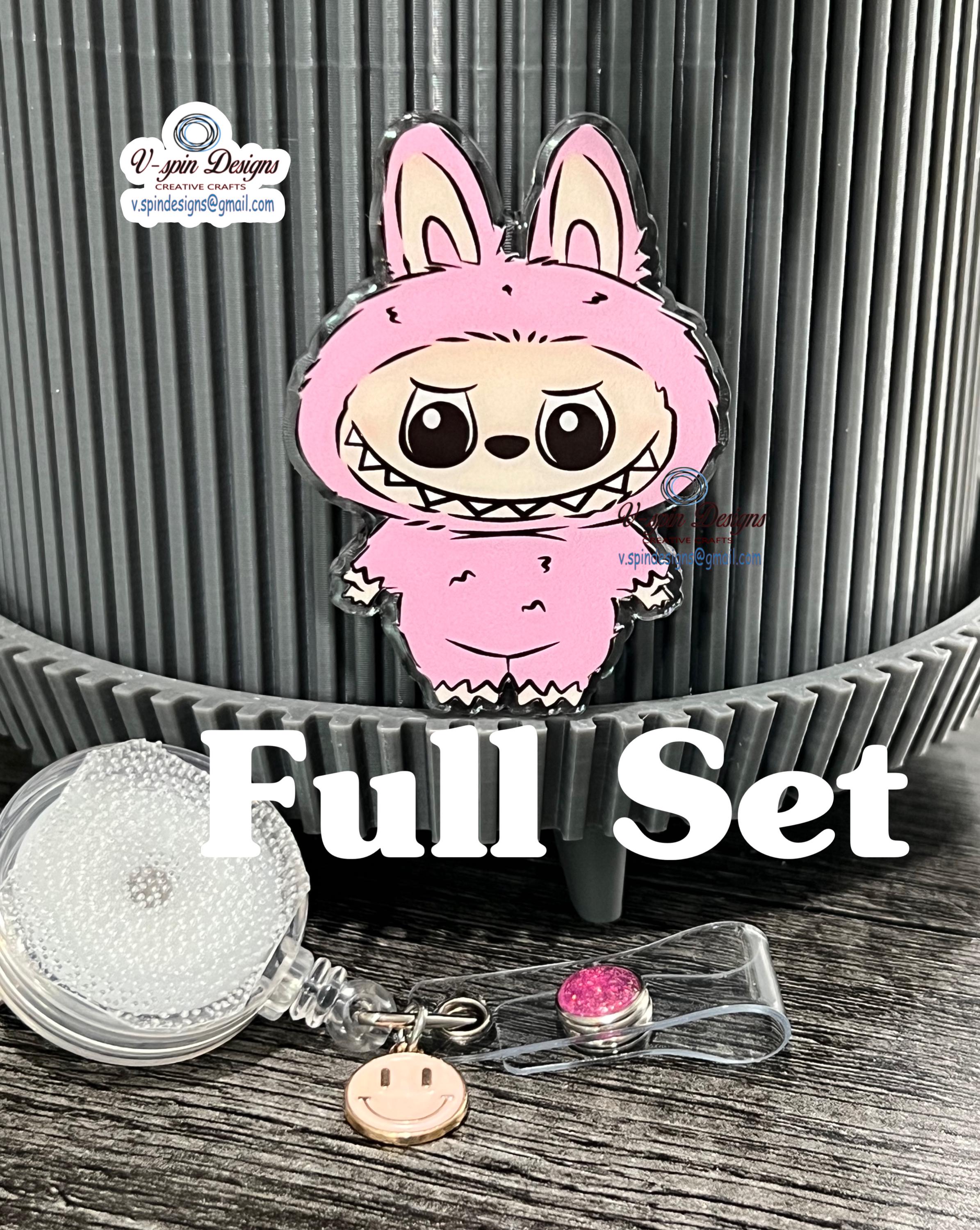 Cute little Monster retractable badge reel/ID holder/nurse badge reels