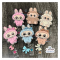 Little Monsters Badge Reel: Acrylic ID Holder with Bow/nurse badge reels/badge reel toppers/gift for nurses