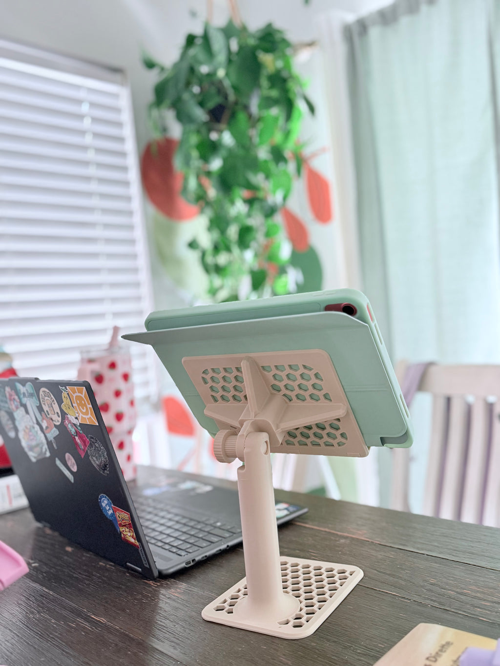Ergonomic iPad Stand – Adjustable Tablet Holder for School, Home & Office