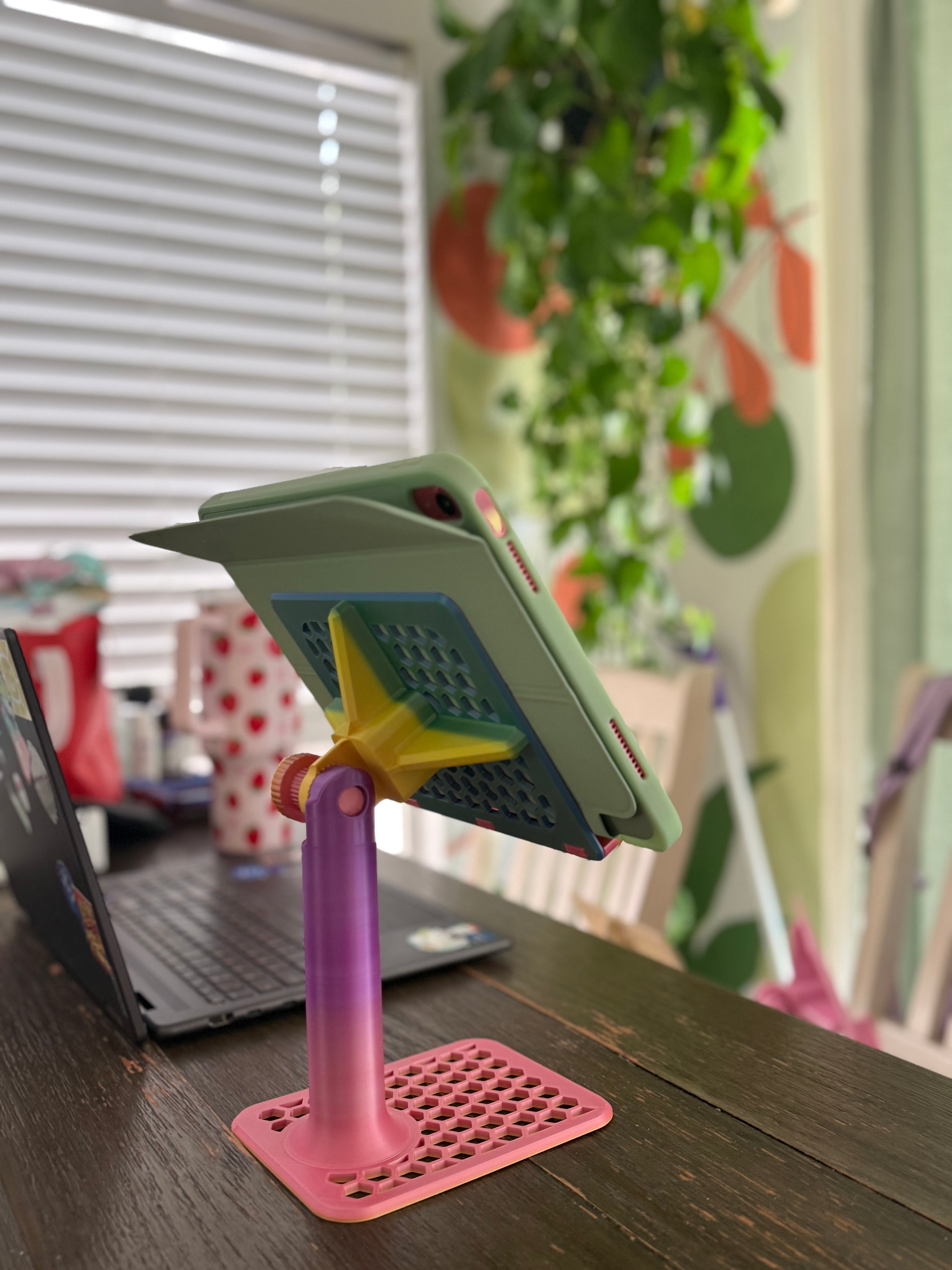 Ergonomic iPad Stand – Adjustable Tablet Holder for School, Home & Office