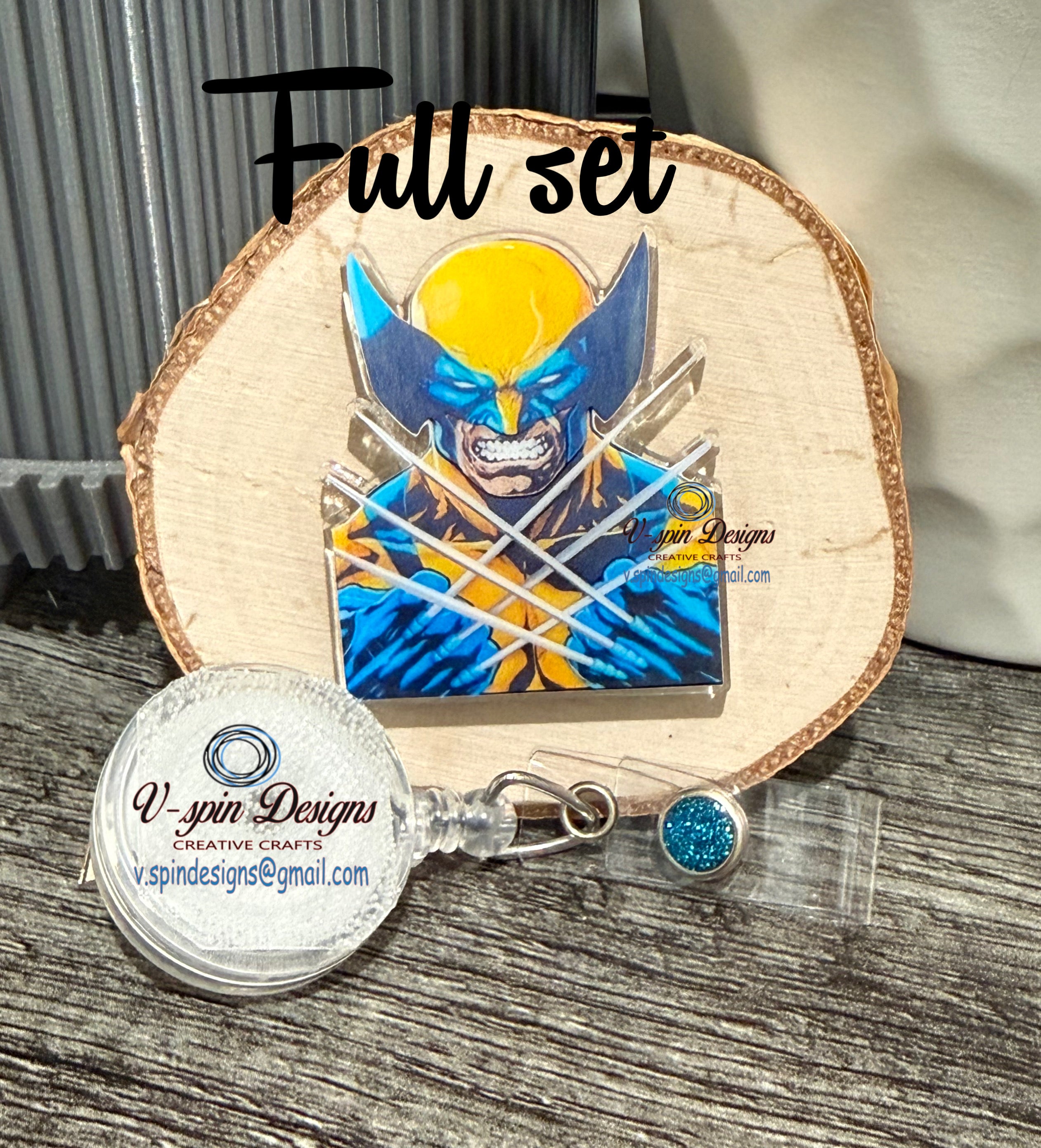 Super Hero Retractable Badge Reel – 2" Acrylic