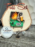 Raccoon "It Could Be Worse" Retractable Badge Reel | Funny Nurse Badge Reel