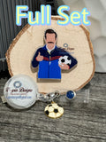 Ted Lasso Soccer Coach Funny Badge Reel | Retractable Acrylic ID Holder