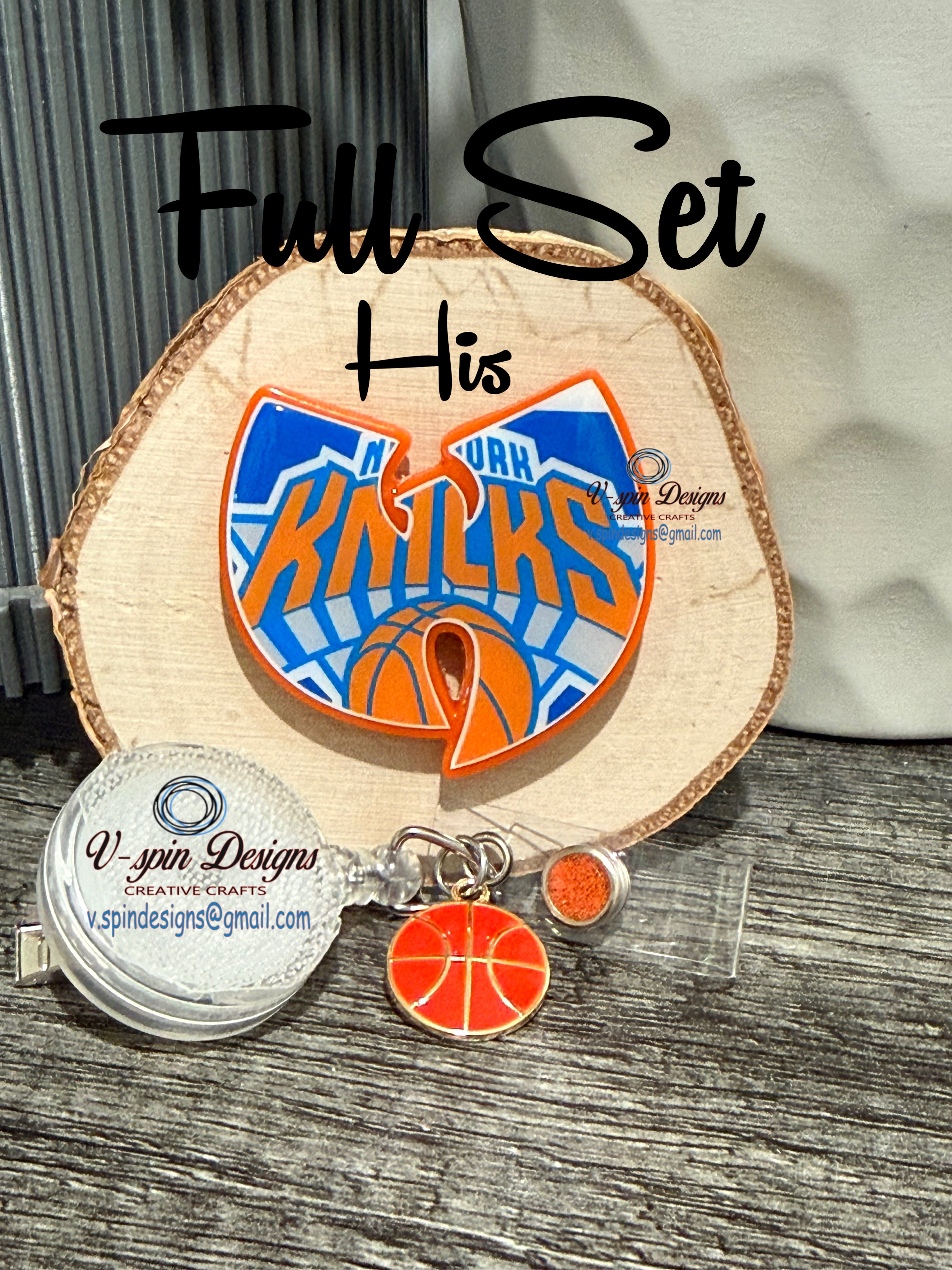 Custom Basketball Badge Reel | Sports Fan Retractable Acrylic ID Holder