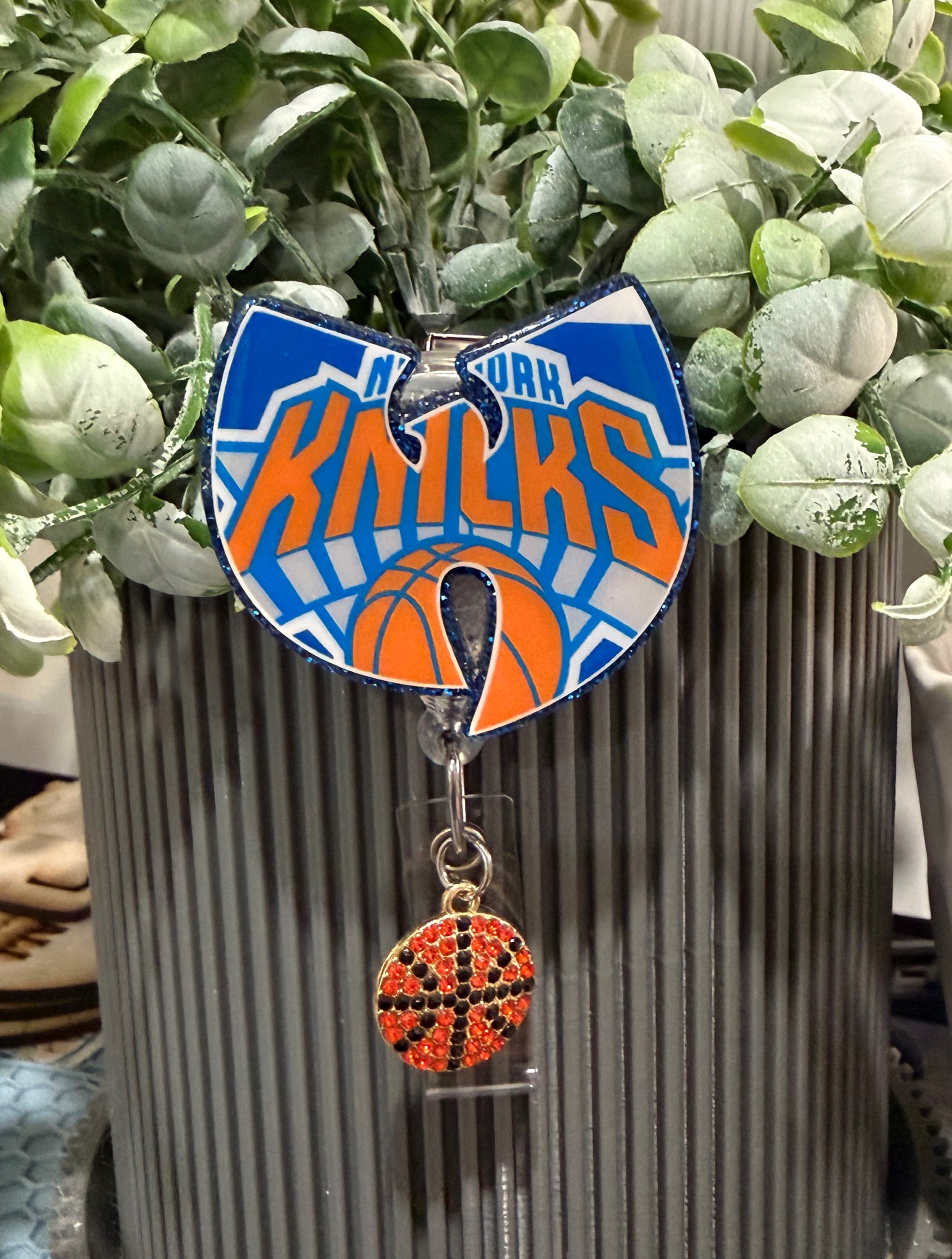 Custom Basketball Badge Reel | Sports Fan Retractable Acrylic ID Holder