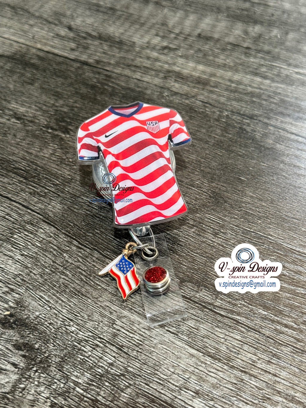 USA Soccer badge reel