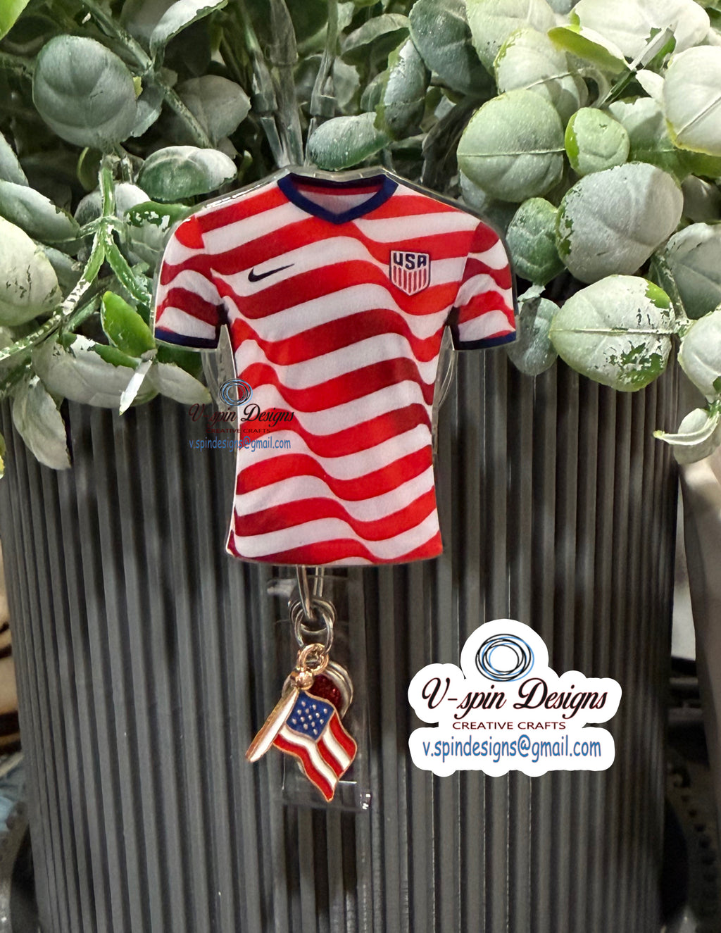 USA Soccer badge reel