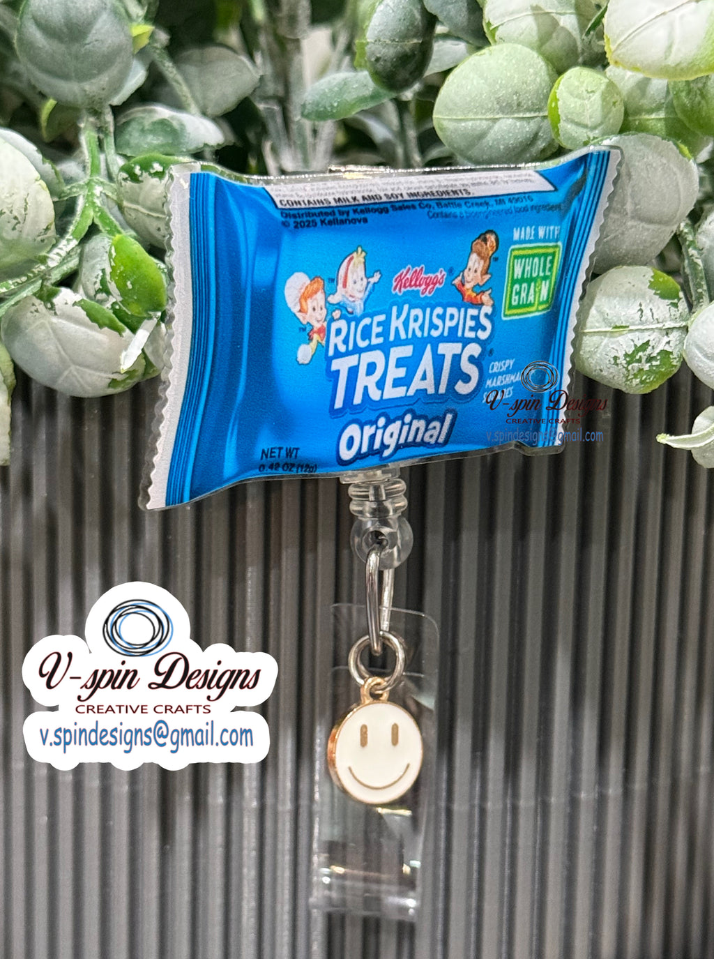 Rice Krispies Treats Badge Reel | Funny Nurse Badge Reel | Food Badge Reel