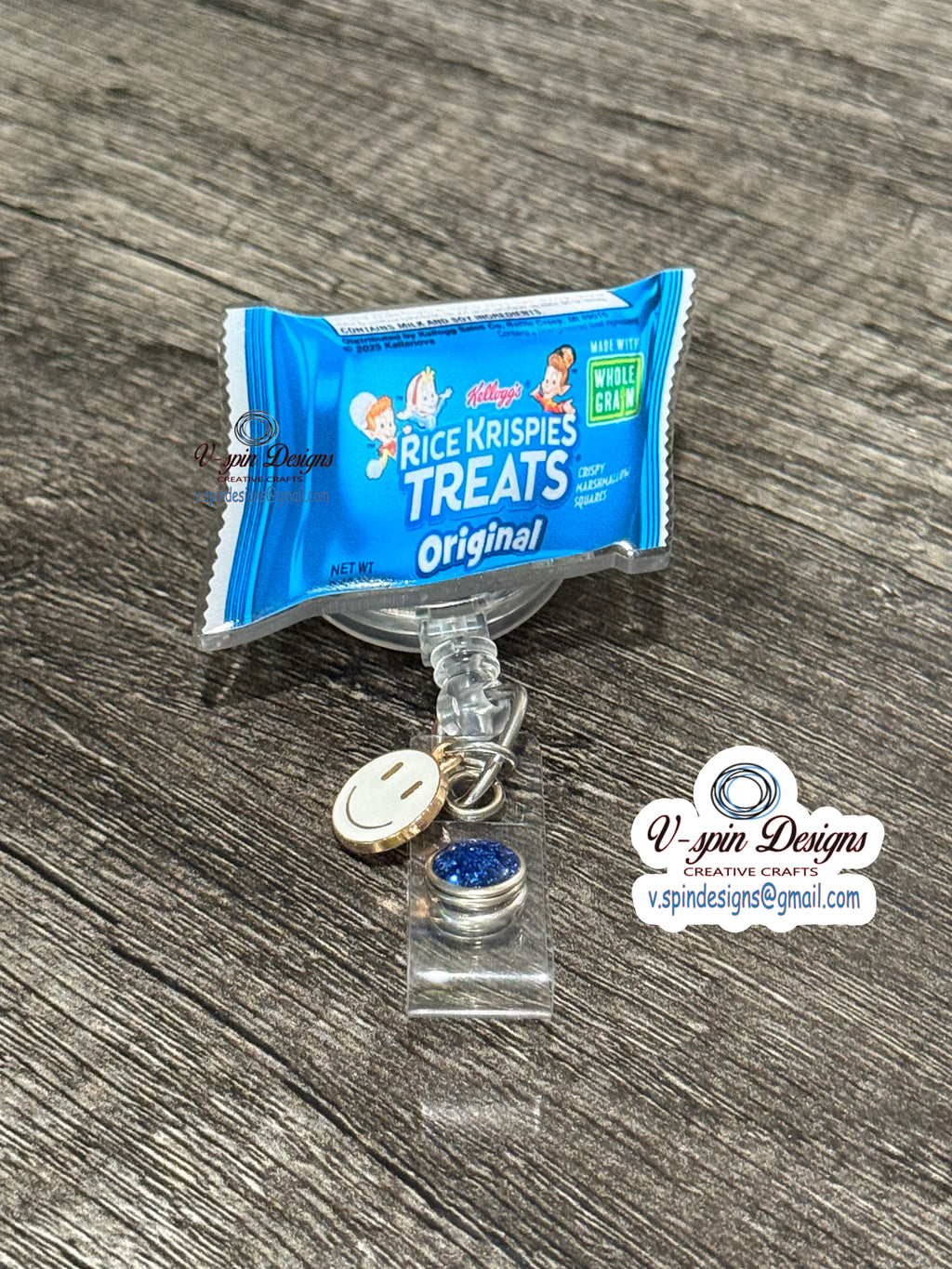 Rice Krispies Treats Badge Reel | Funny Nurse Badge Reel | Food Badge Reel